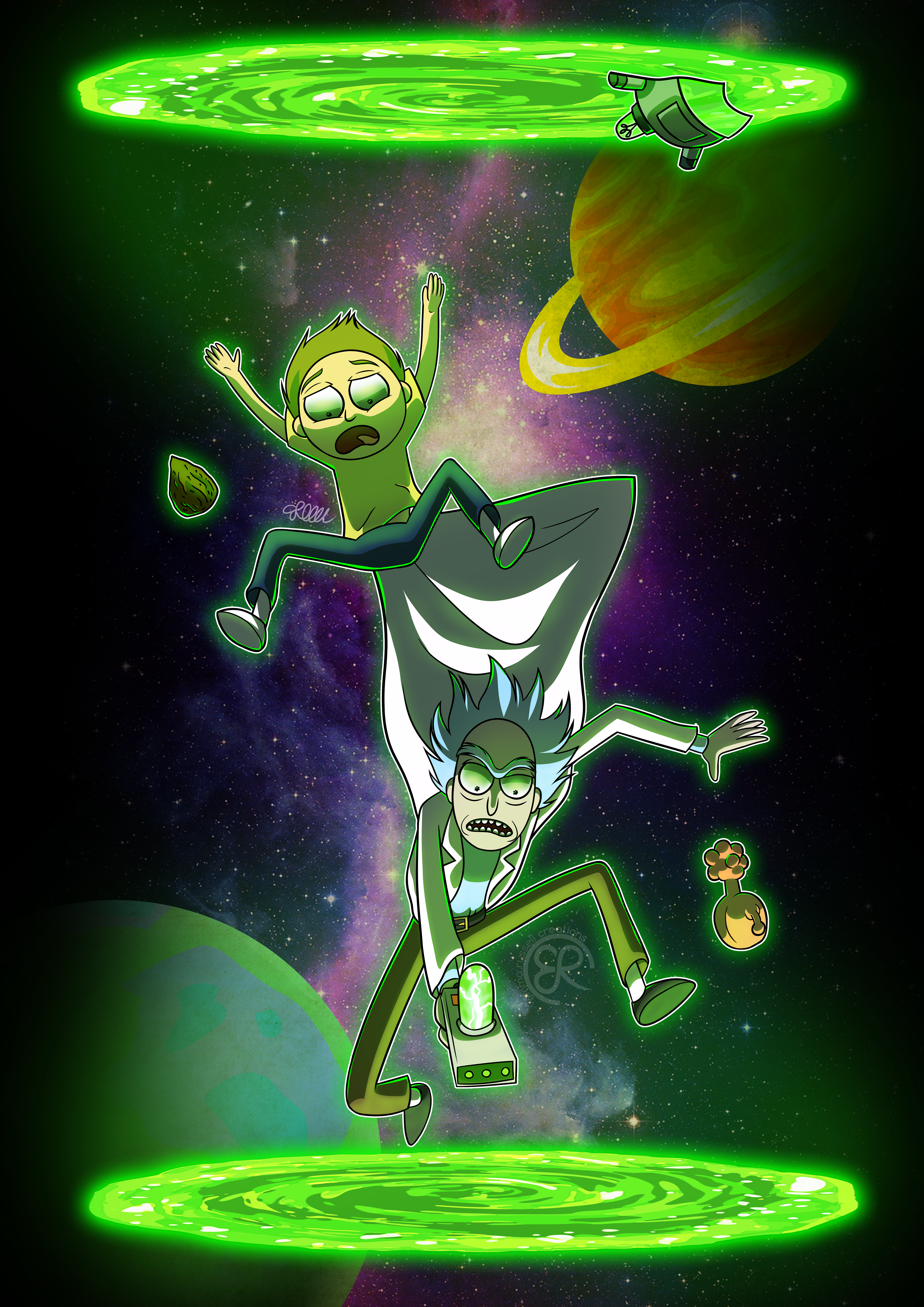Rick and Morty Portaling