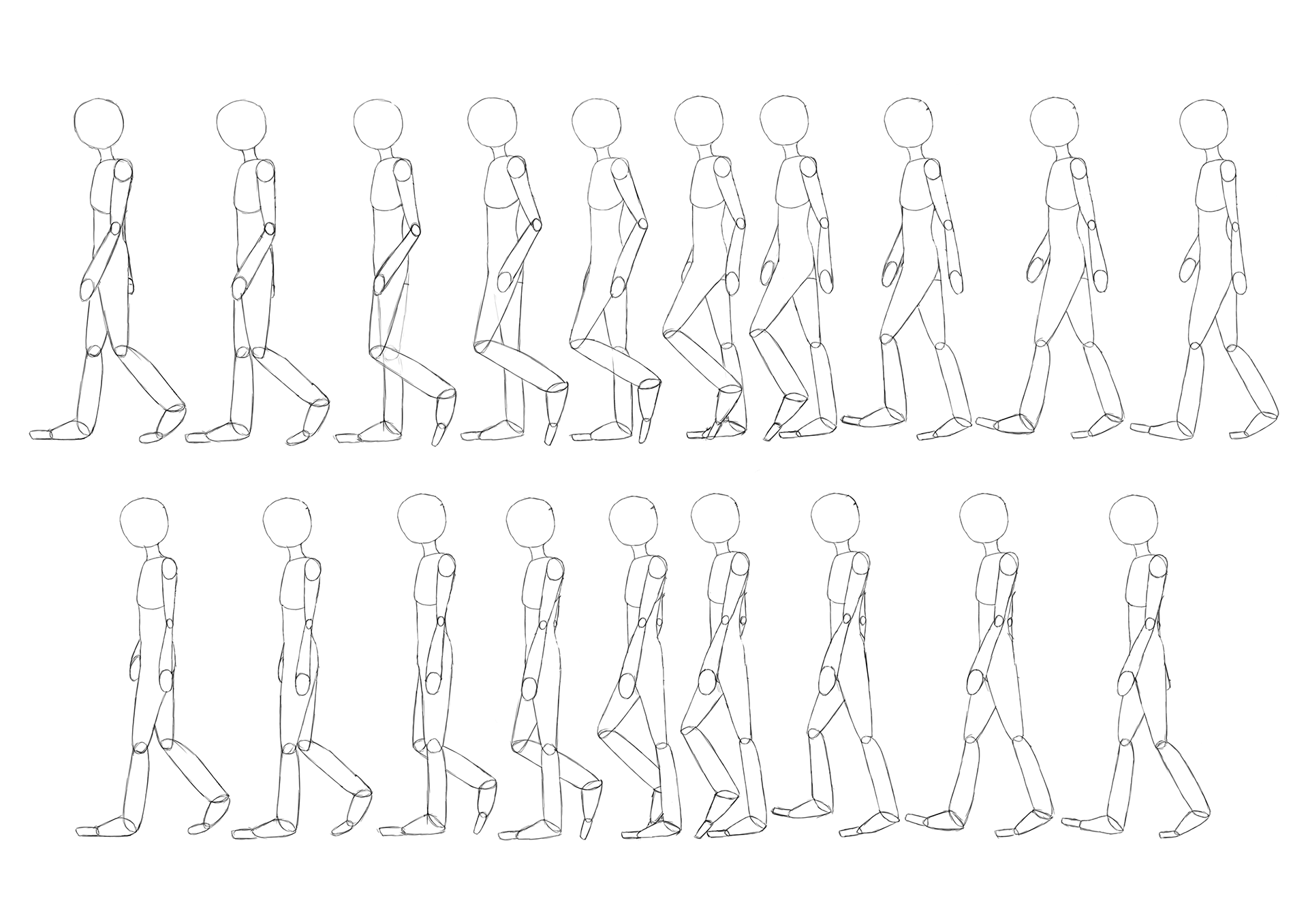 Walk Cycle Frames