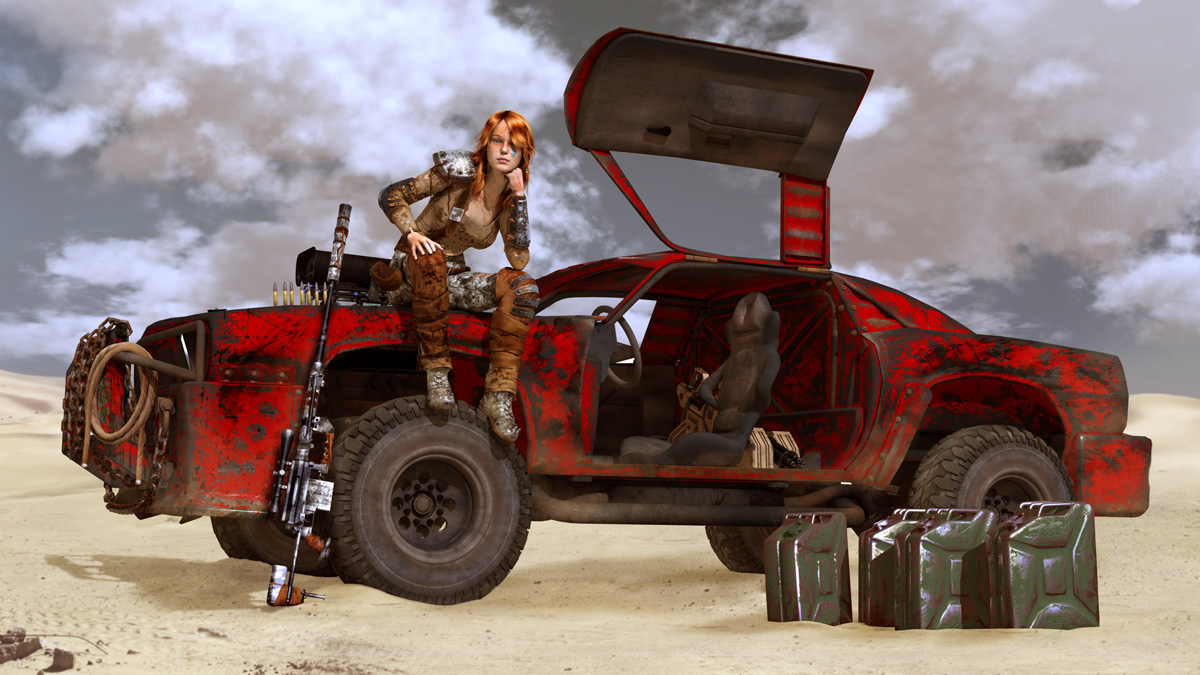 Complete Workover Figure, Weapon, Stuff, etc. (Blender, Photoshop)