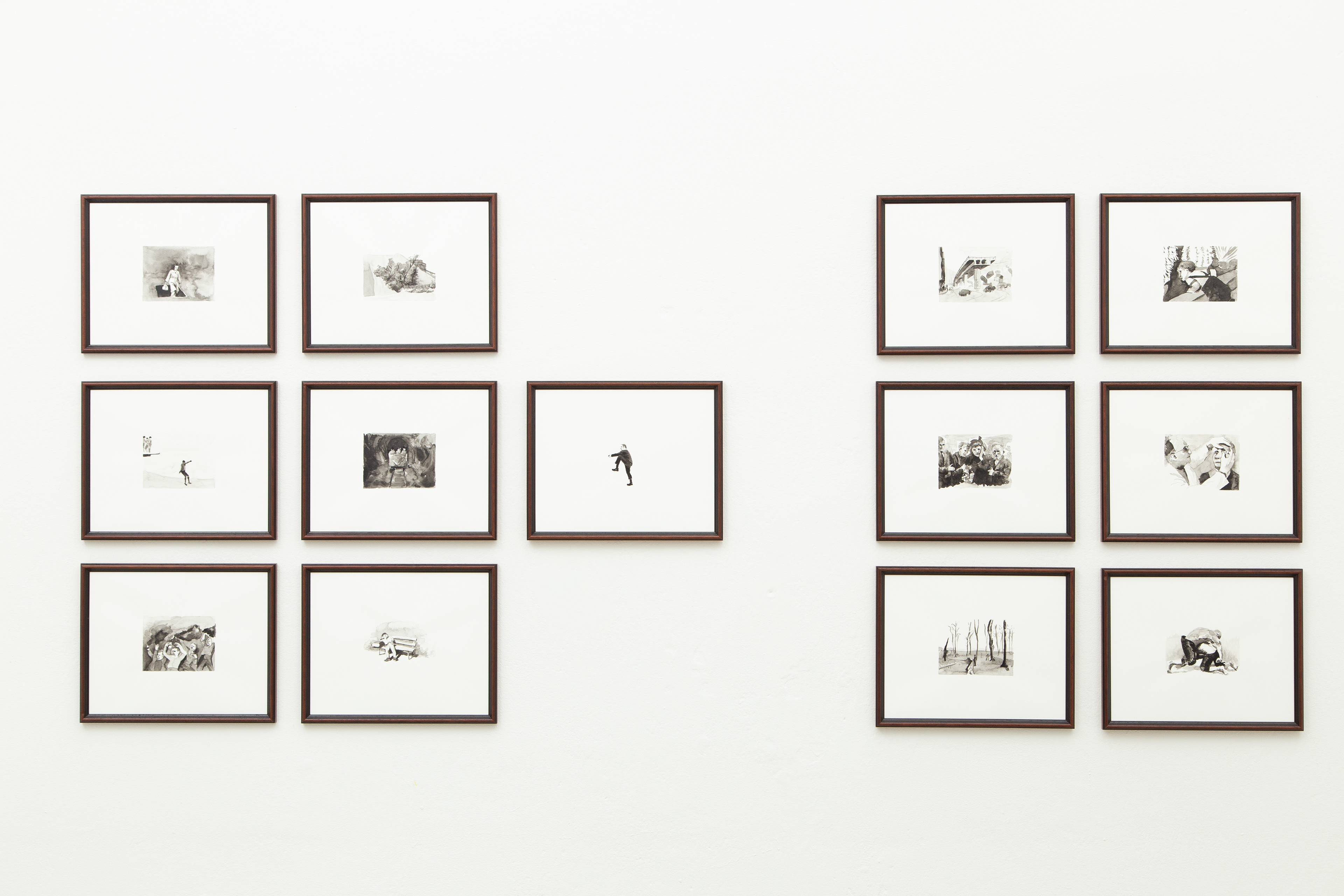 Vue de l'exposition à la Kunsthaus de Essen (All), 2023