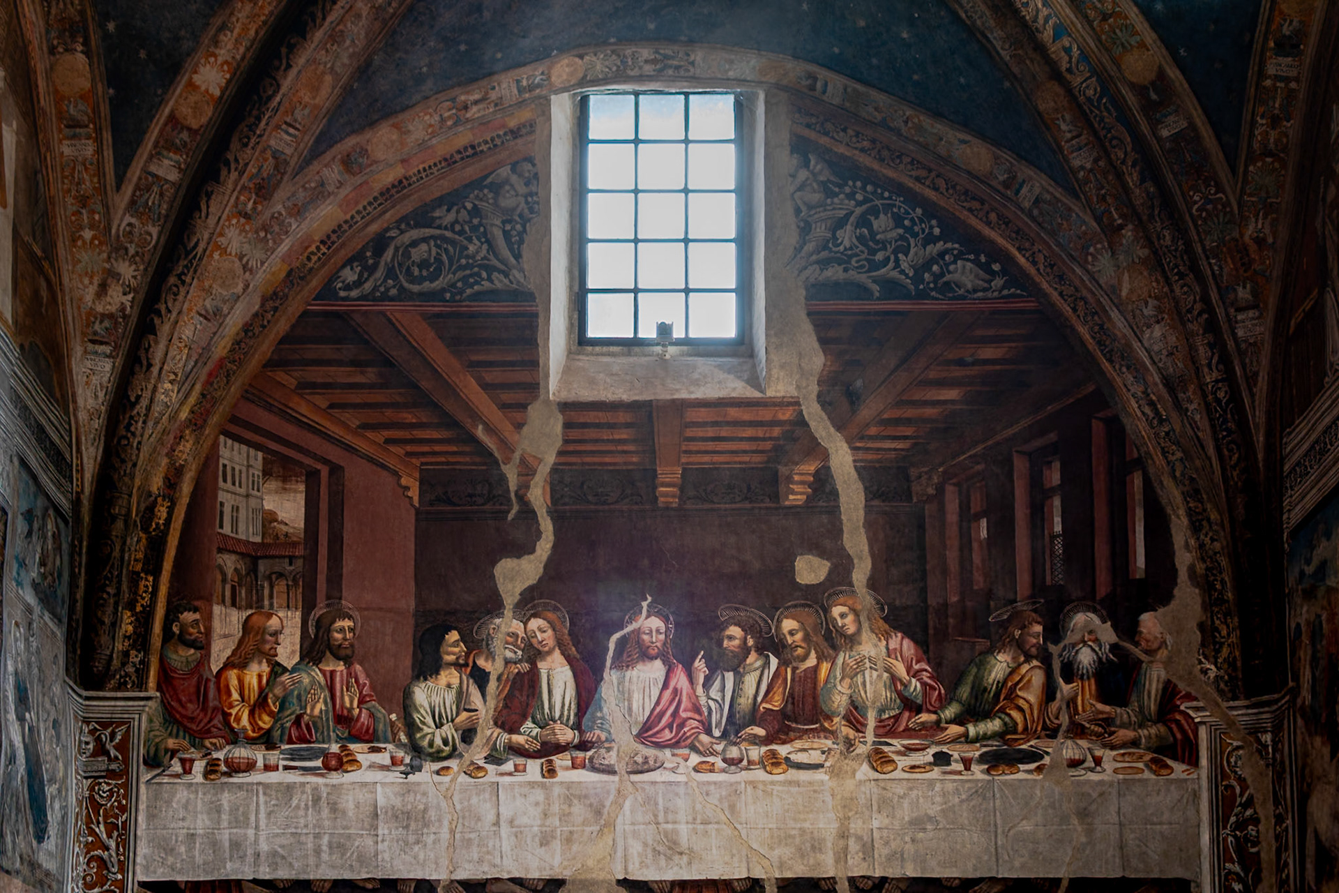 L'ultima cena della cappella Marchionale di Revello.