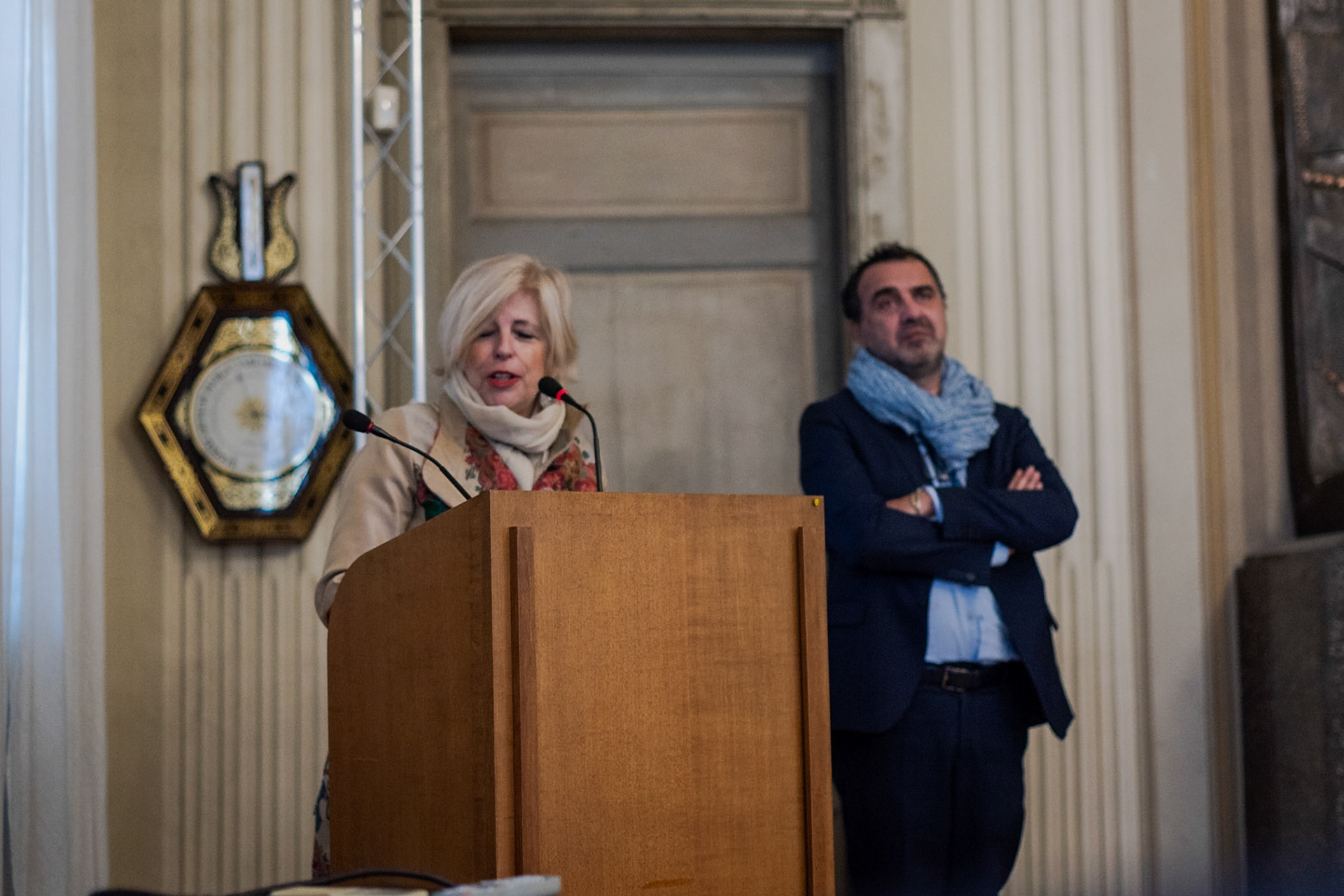 The Royal Carlo Alberto College The culture councelor with the town Major.