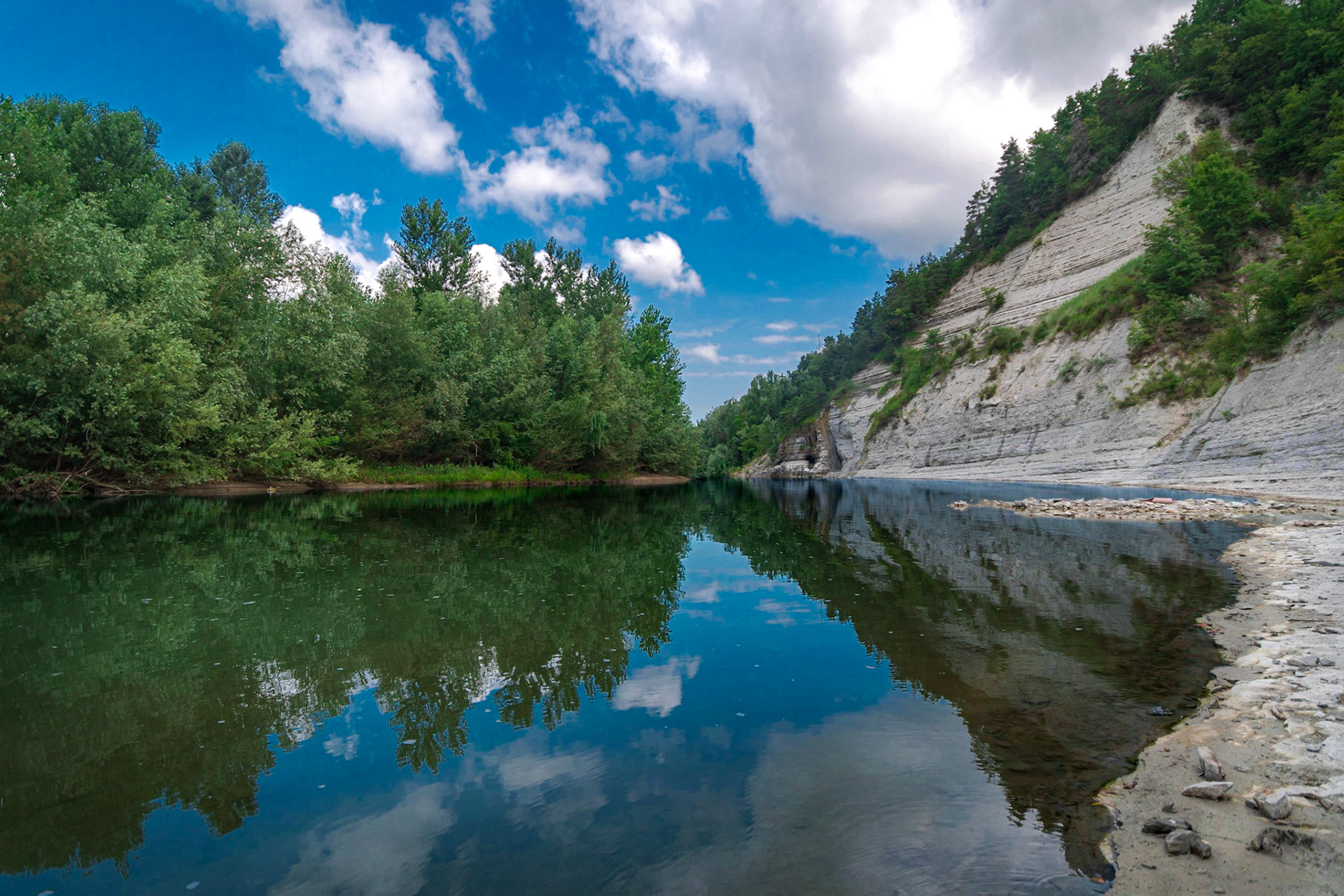 THE RIVER AND THE CALANCHI