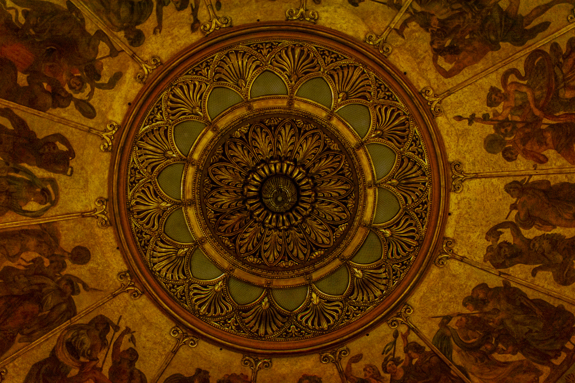 The ceiling from Francesco Gonin