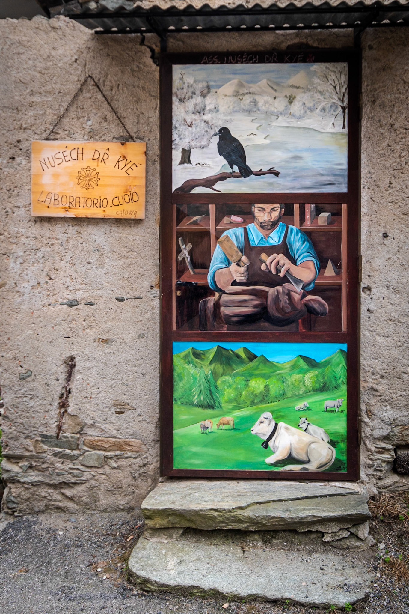Il villaggio di Prea famoso per i suoi murales.