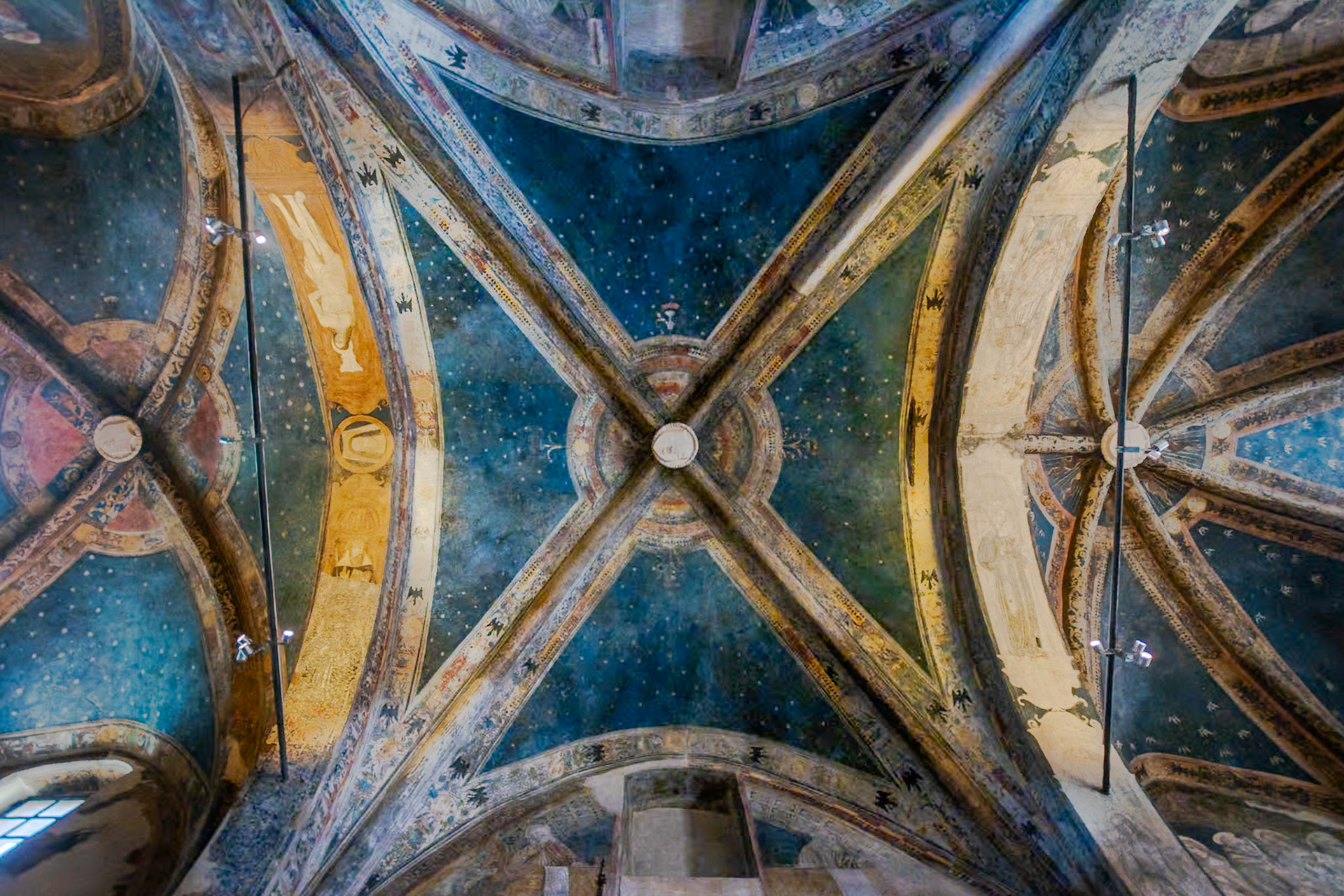 il cielo stellato della cappella Marchionale di Revello.