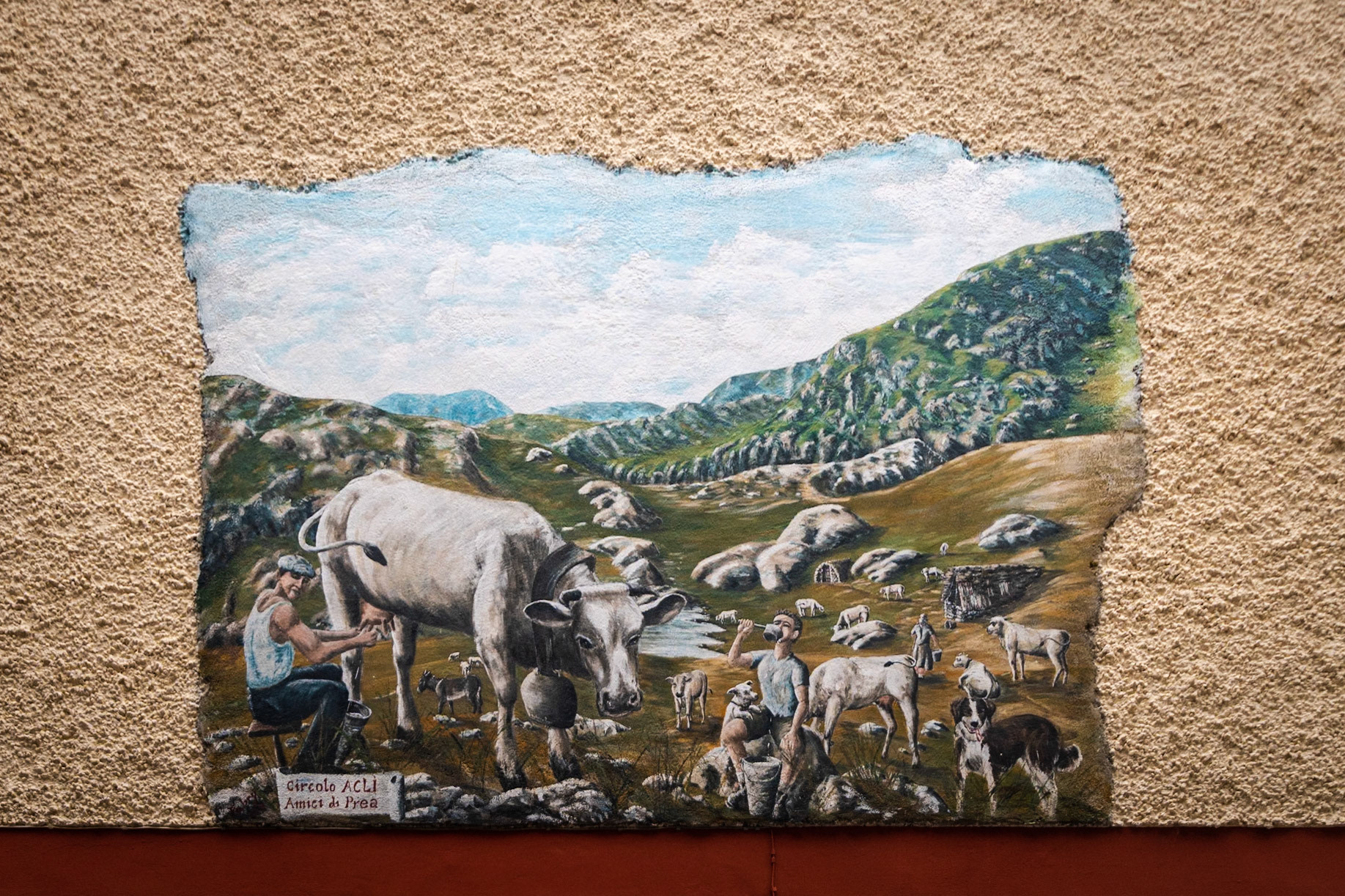 Il villaggio di Prea famoso per i suoi murales.