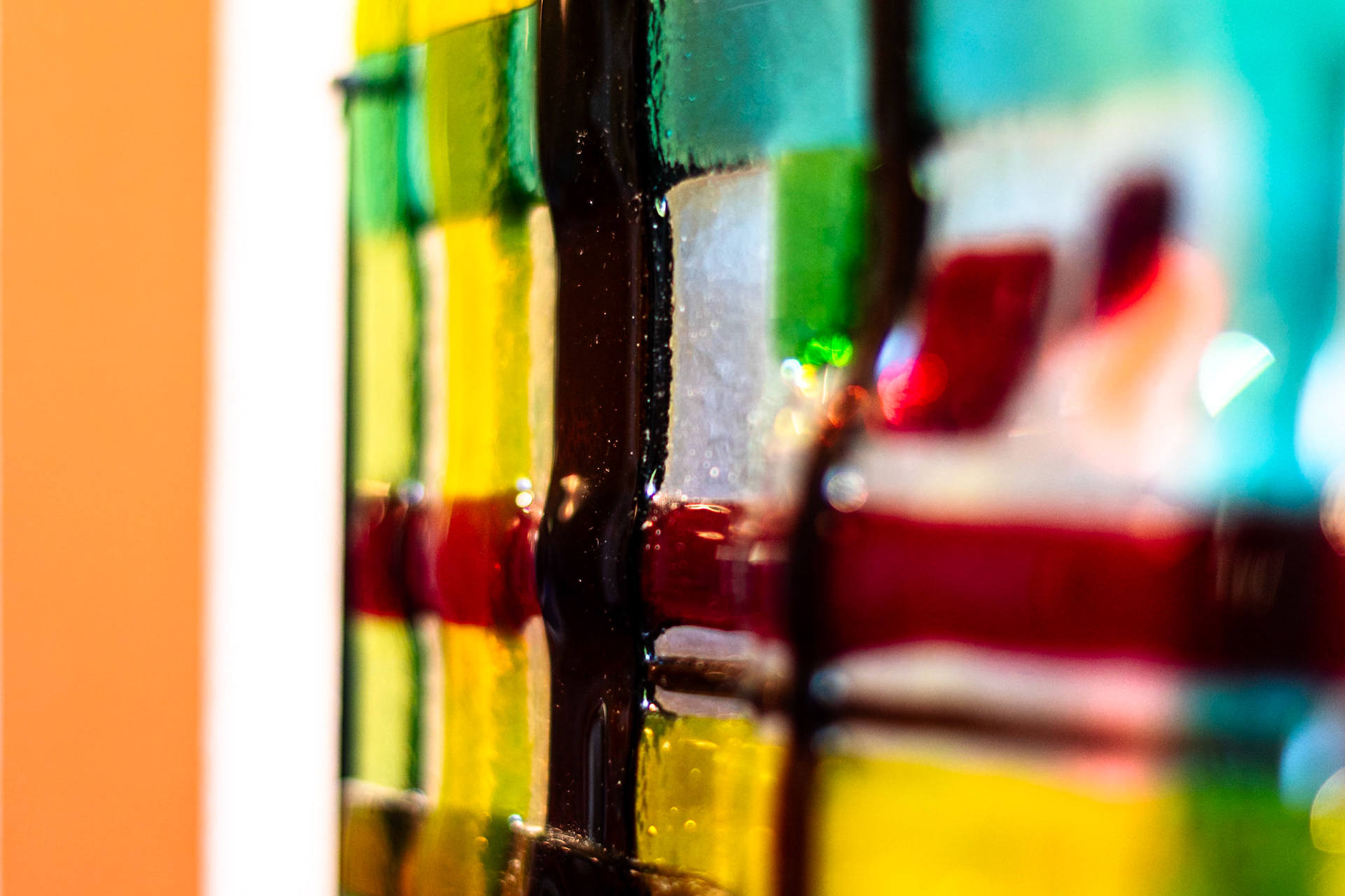 COLOURED GLASS FROM THE '70s