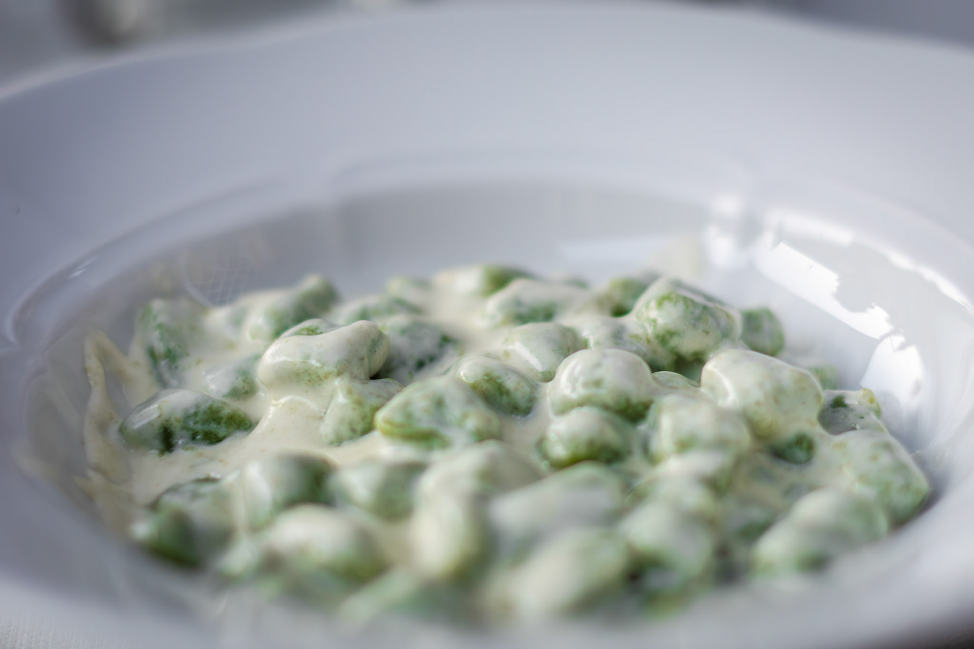Gnocchetti verdi al Castelmagno.