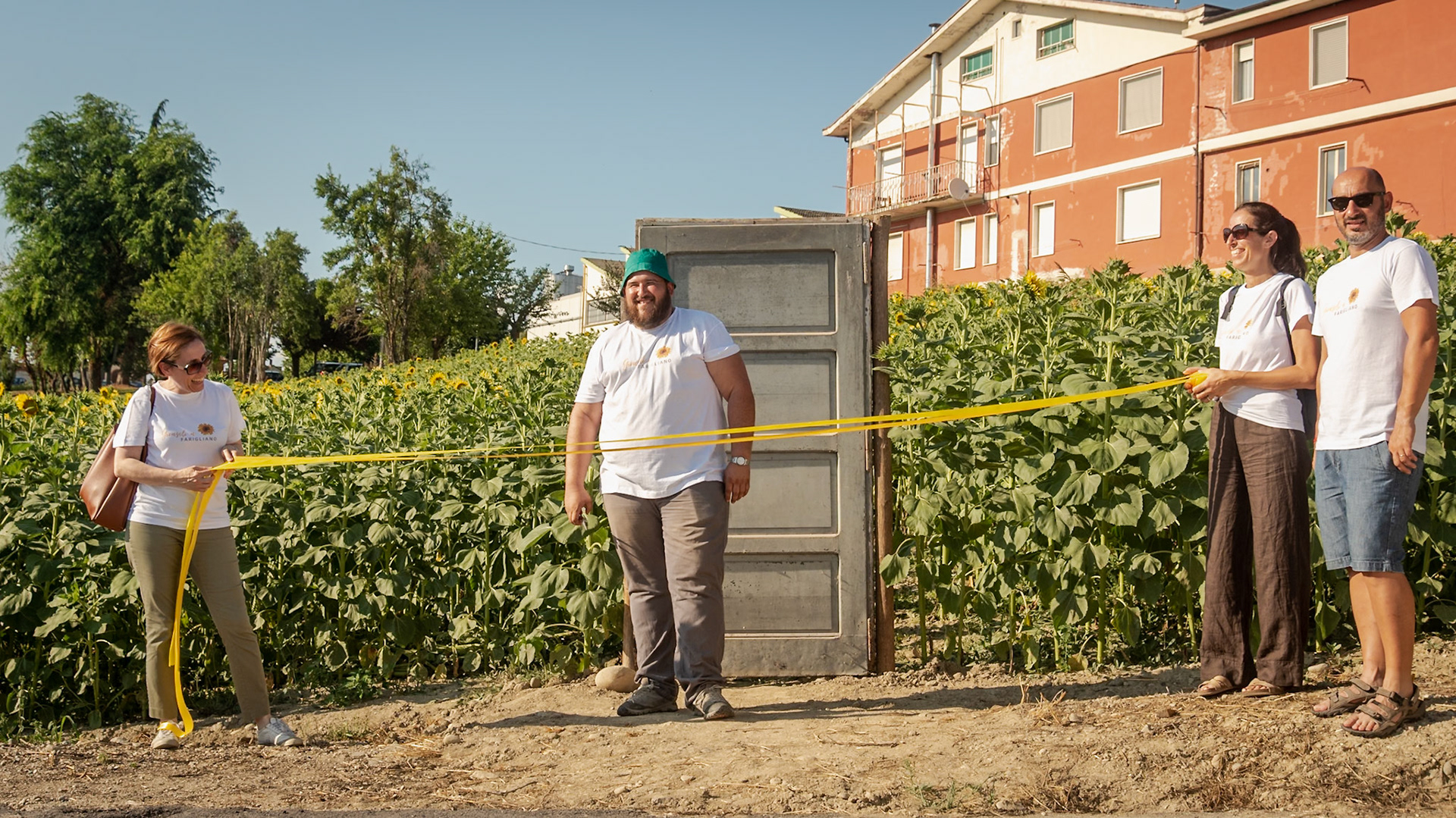 La festa di inaugurazione del labirinto.