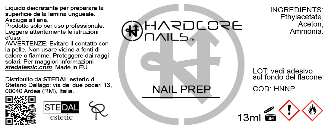 Etichetta boccetta cilindrica smalto