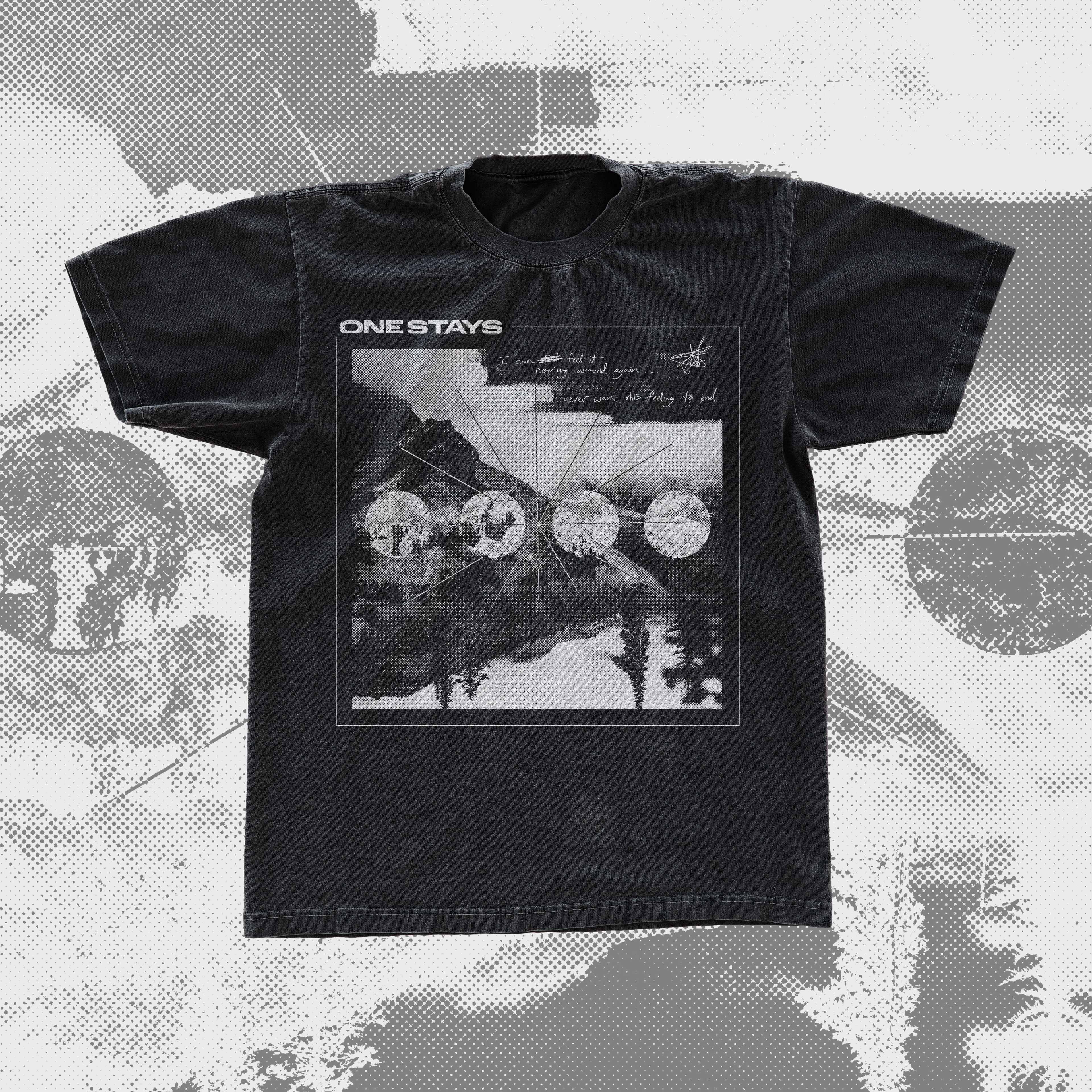 One Stays "Afterthought" EP tee design