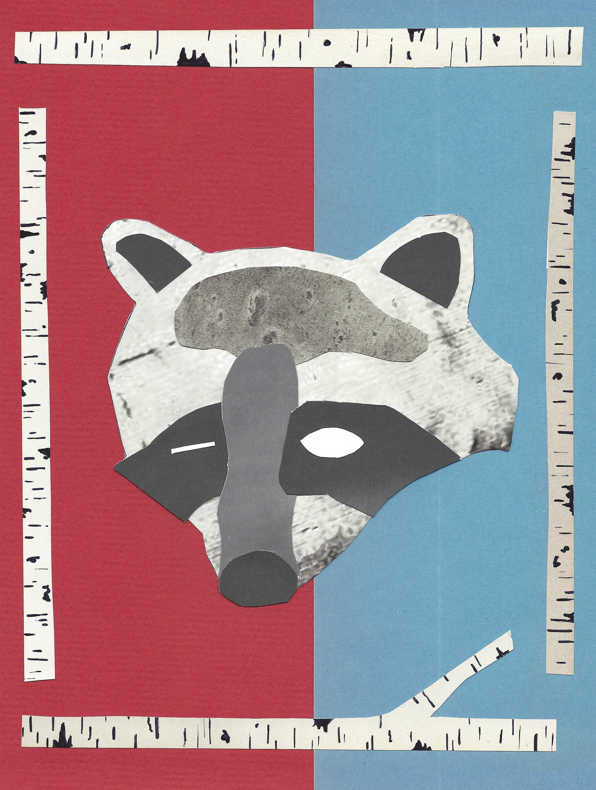'Racoon with Birch', 2019