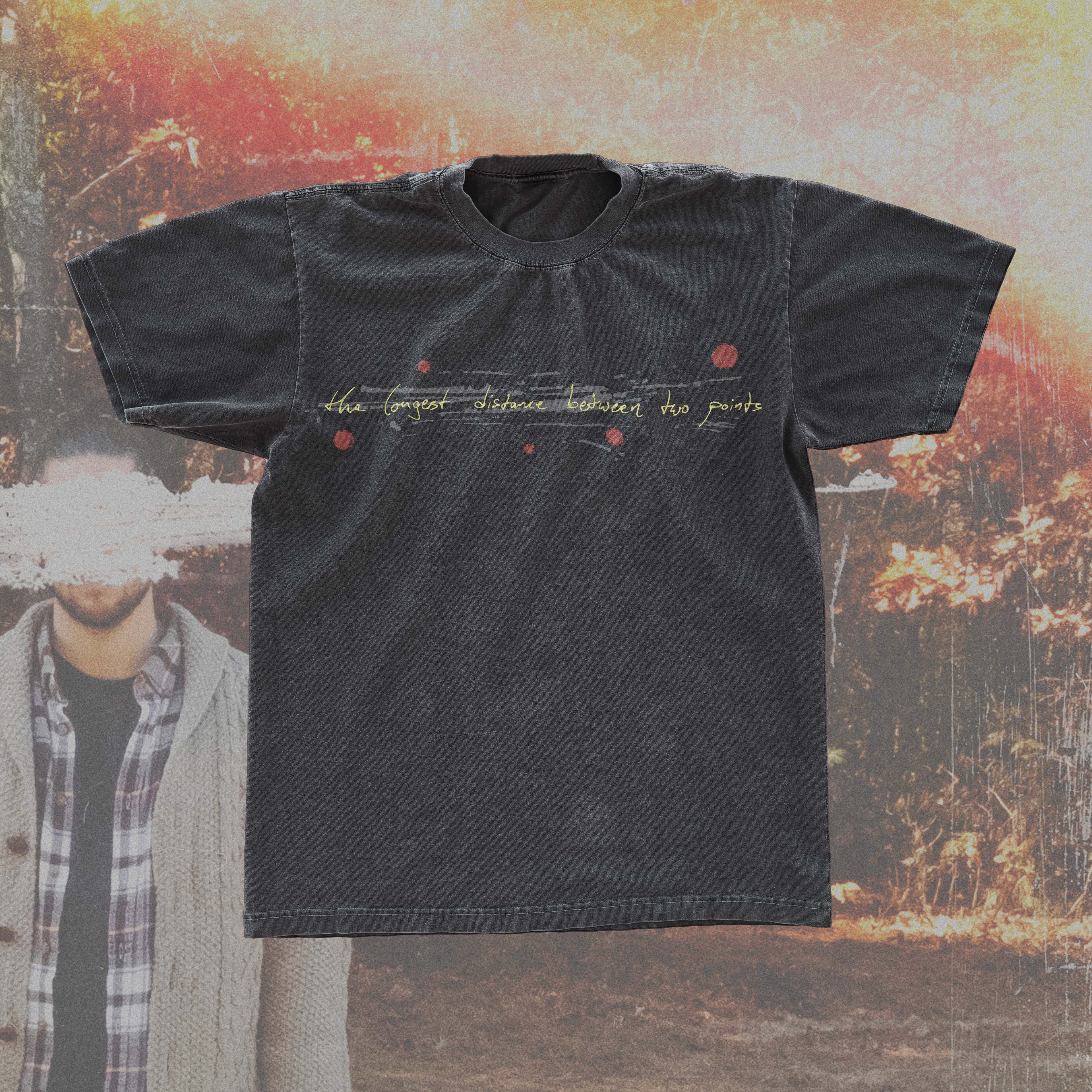 Square Loop "The Longest Distance Between Two Points" album tee design