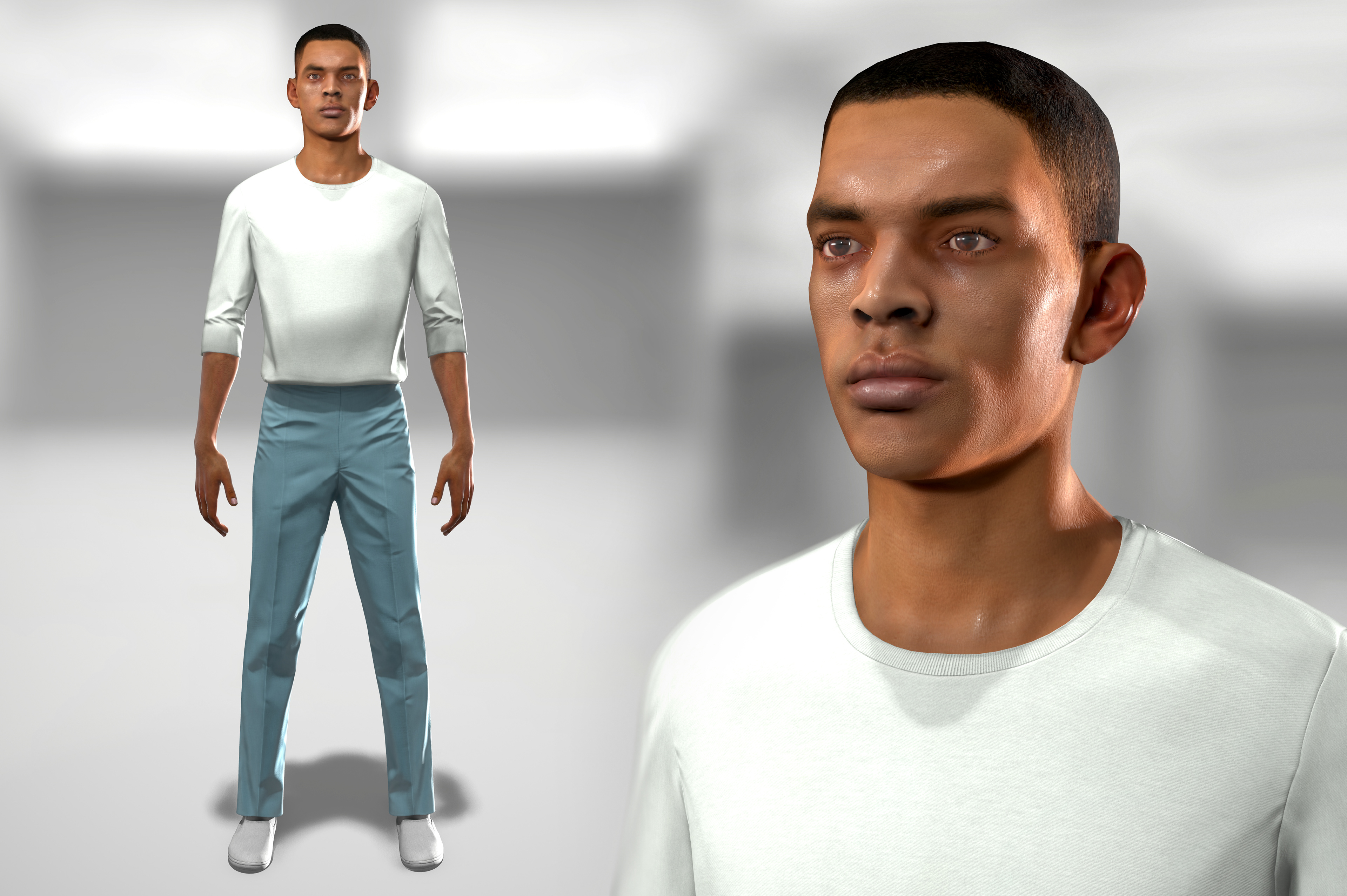 The finished Unity model