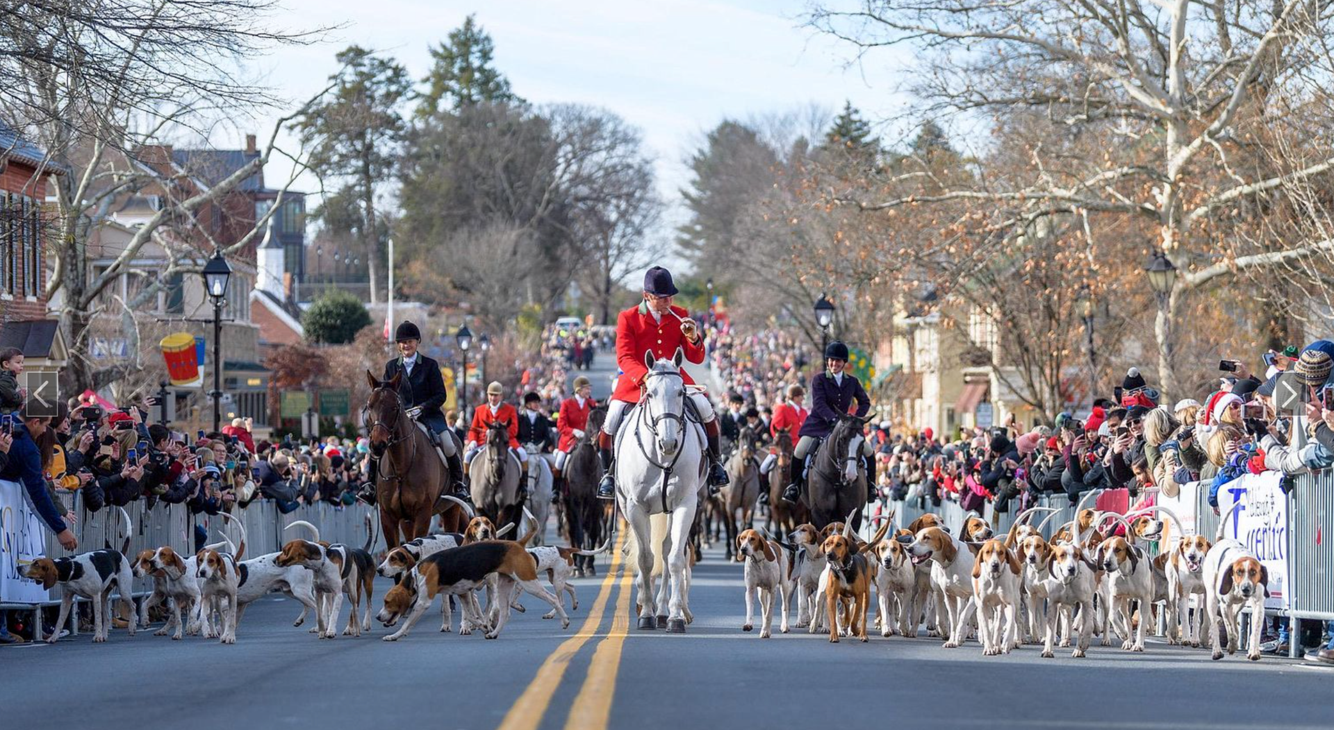 Every December the Middleburg Christmas parade happens just eight miles to the north.
