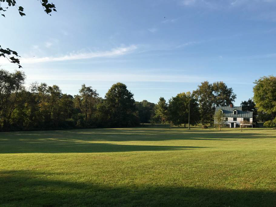 Stretch your legs in the expansive back lawn.