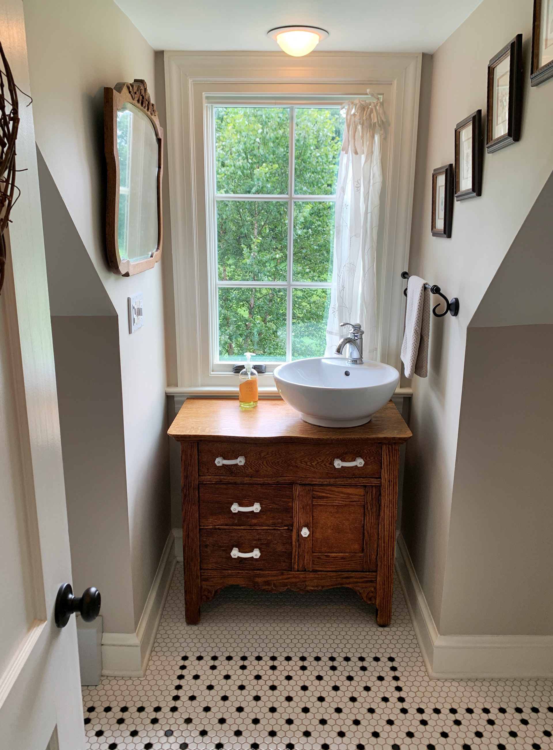 The bathroom from the master bedroom.