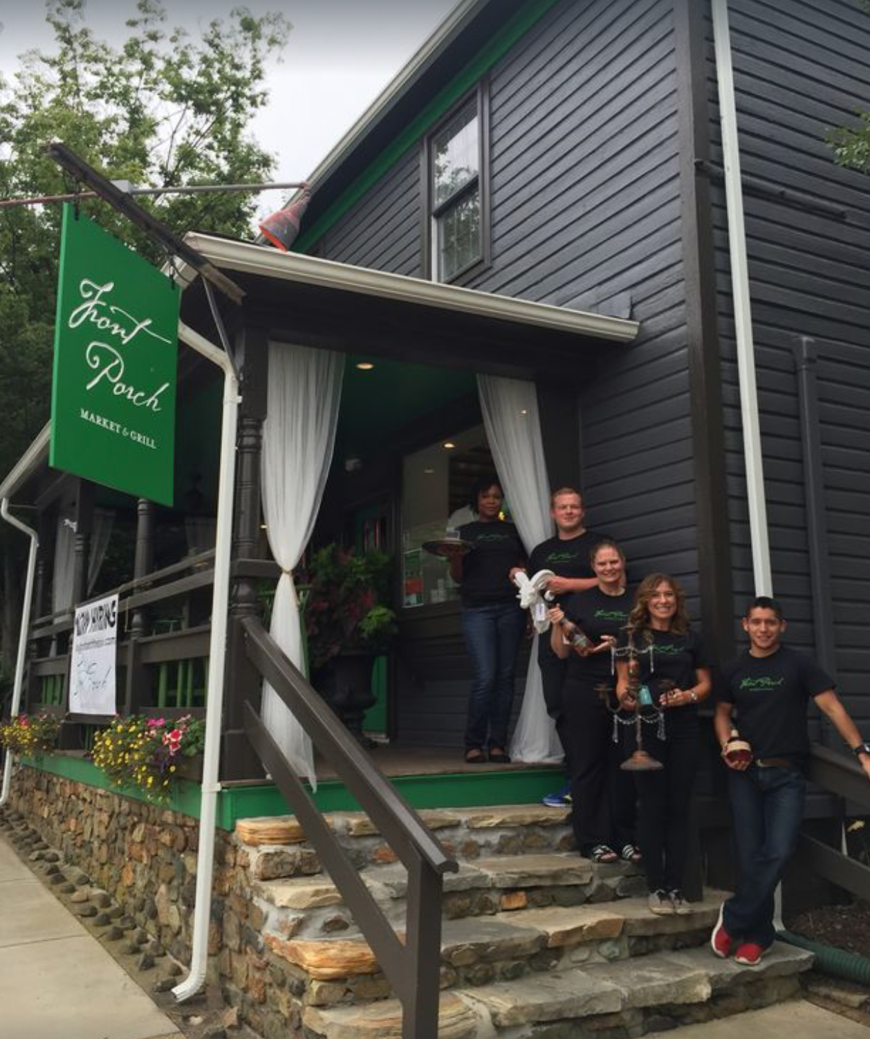 Enjoy wonderful food at The front Porch in The Plains.