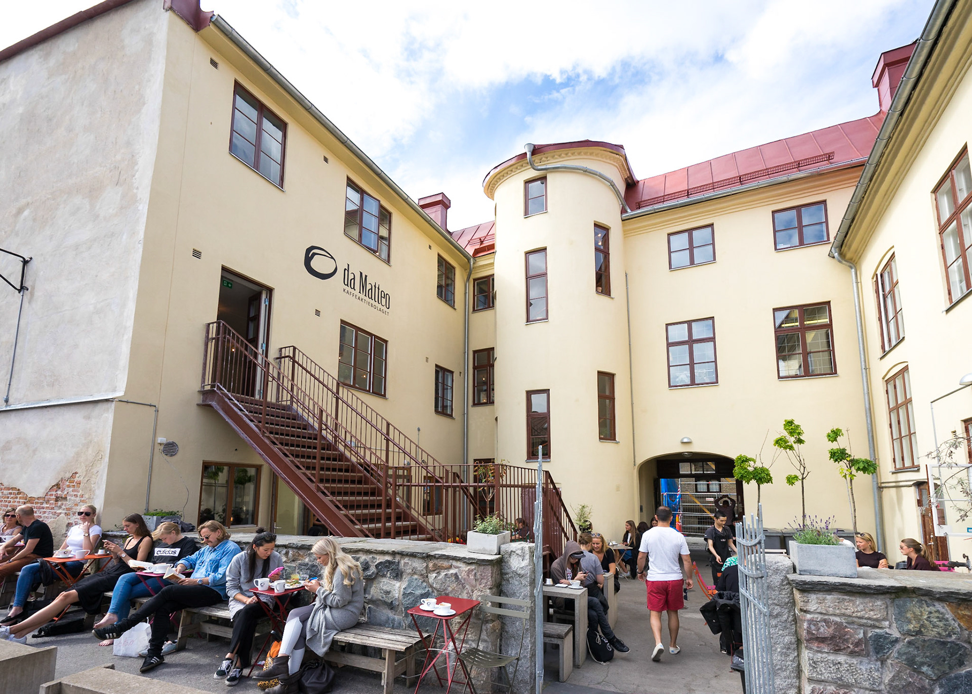 Göteborg'un çok sayıdaki kafelerinden birisi, da Matteo.