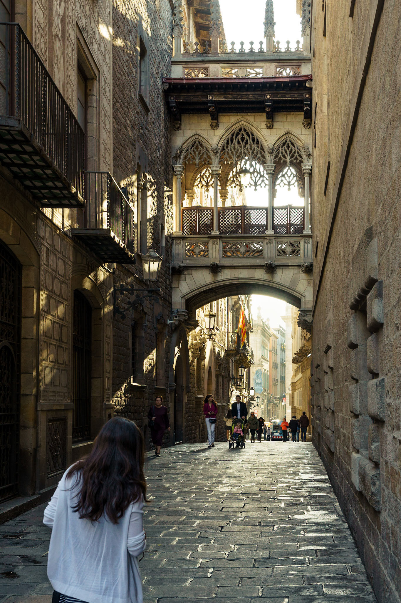 Barri Gòtic'in her adımda hayranlık uyandıran sokakları.