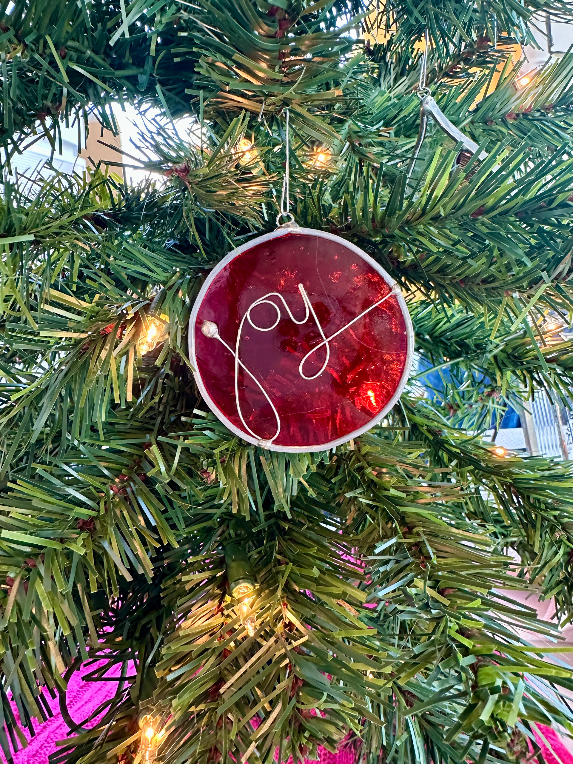 Joy Ornament (Vintage Glass)