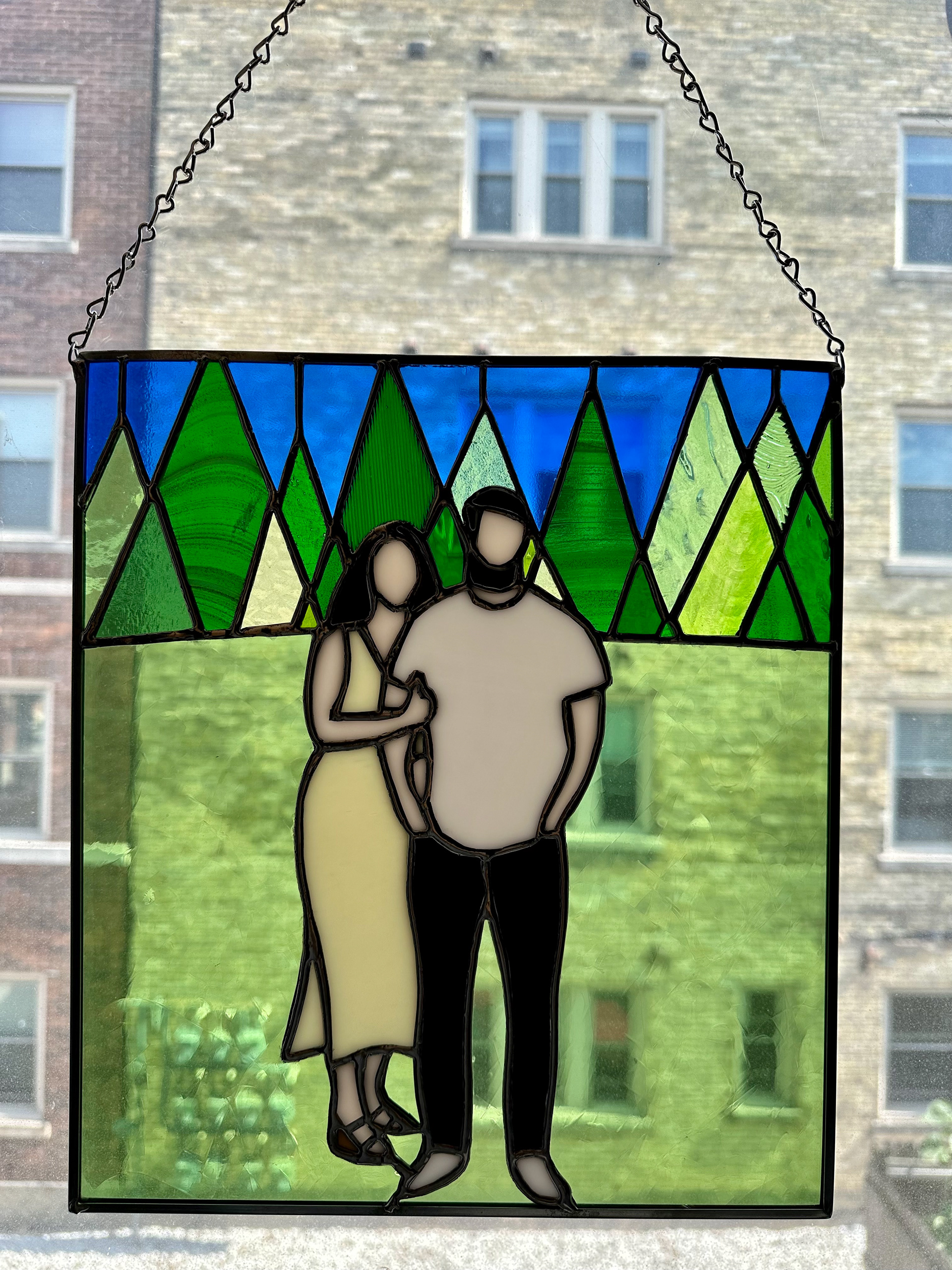 Custom Engagement Photo Trace Over