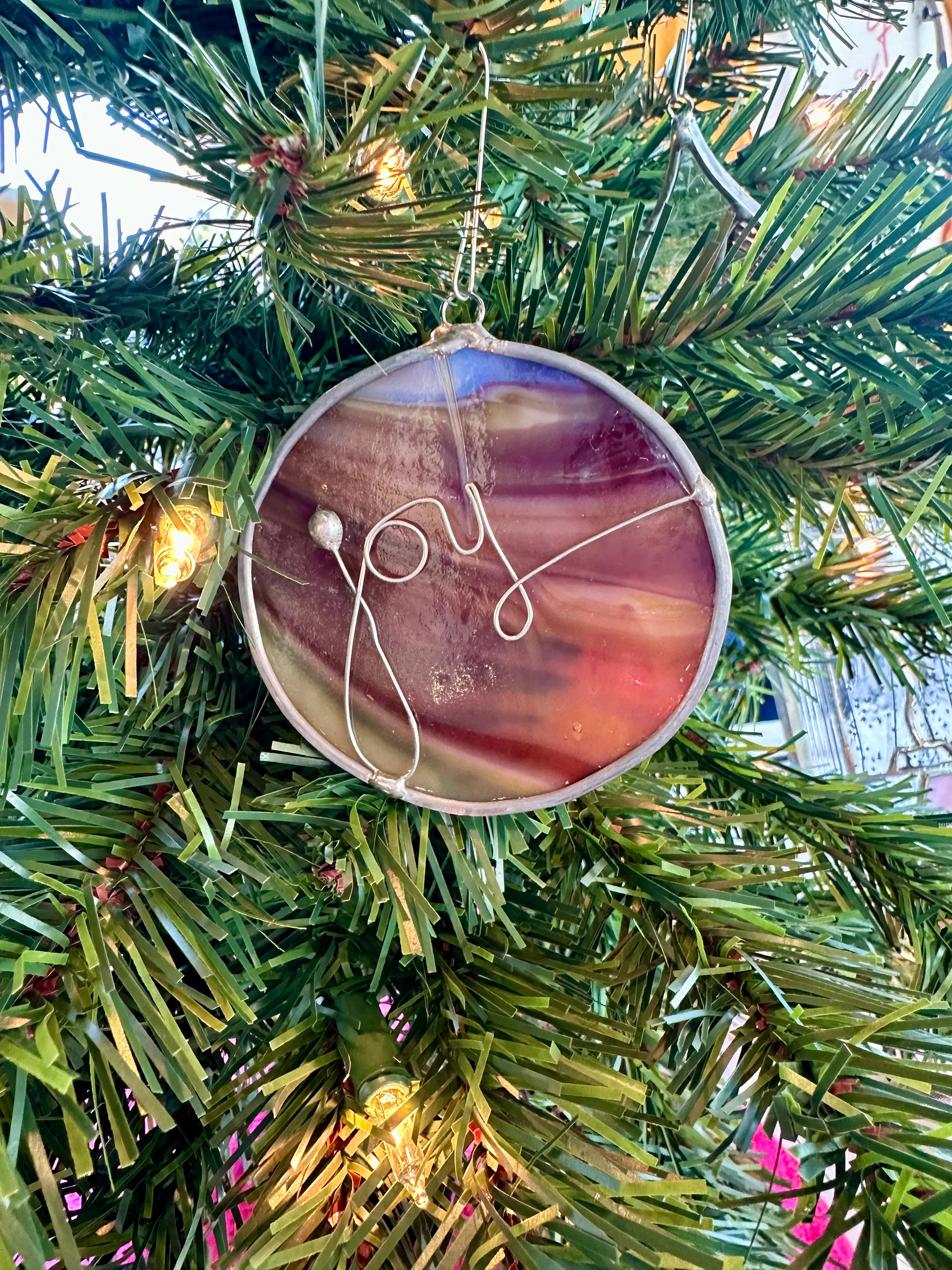 Joy Ornament (Vintage Glass)