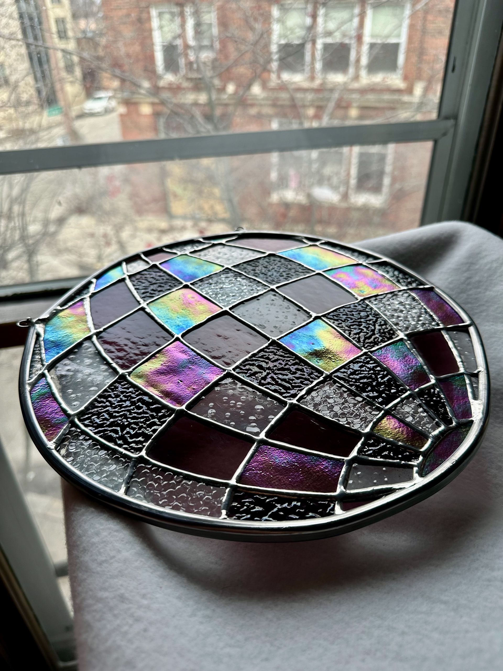 Magenta Disco Ball #7