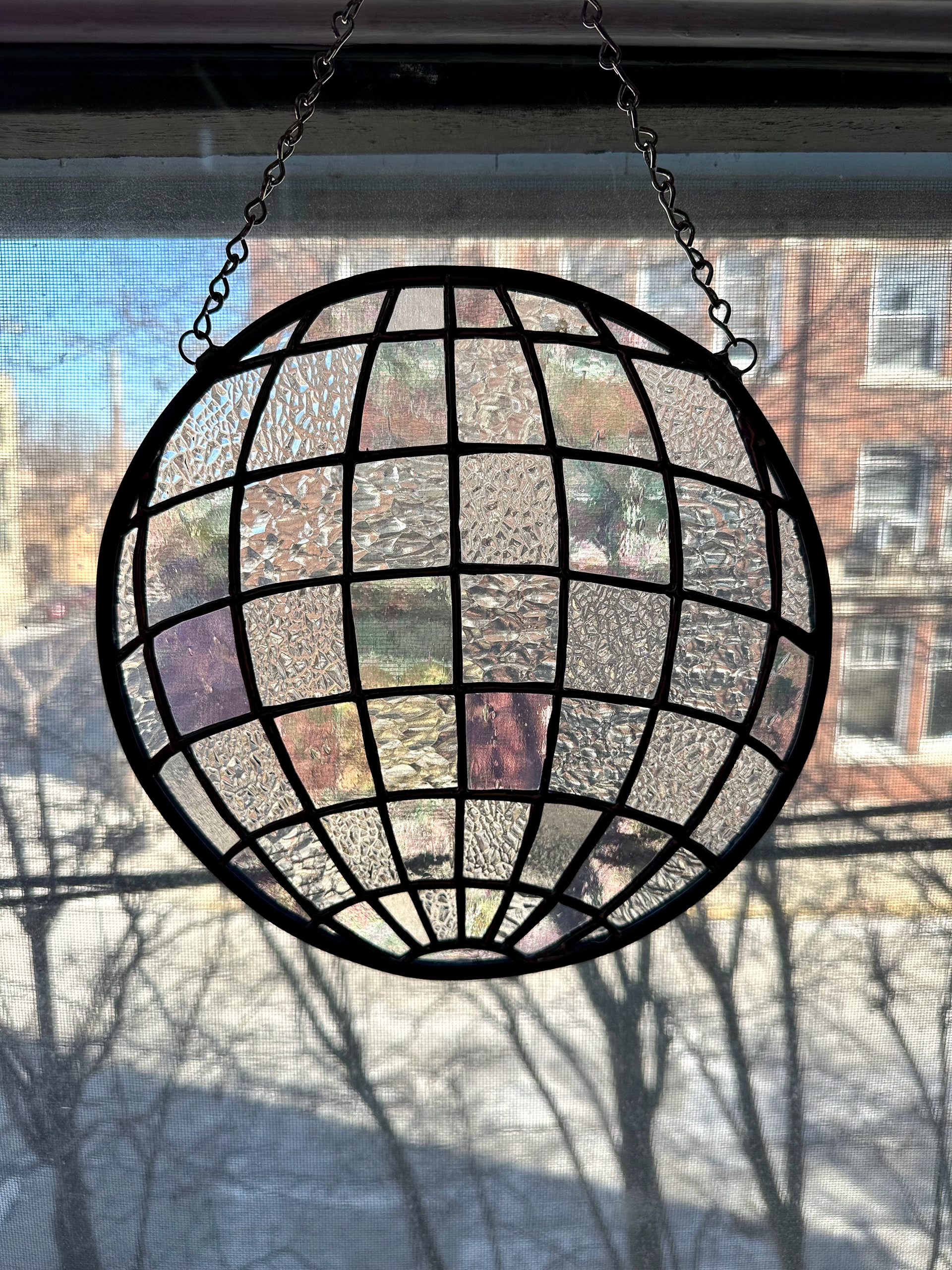 Clear/Iridescent Disco Ball #12