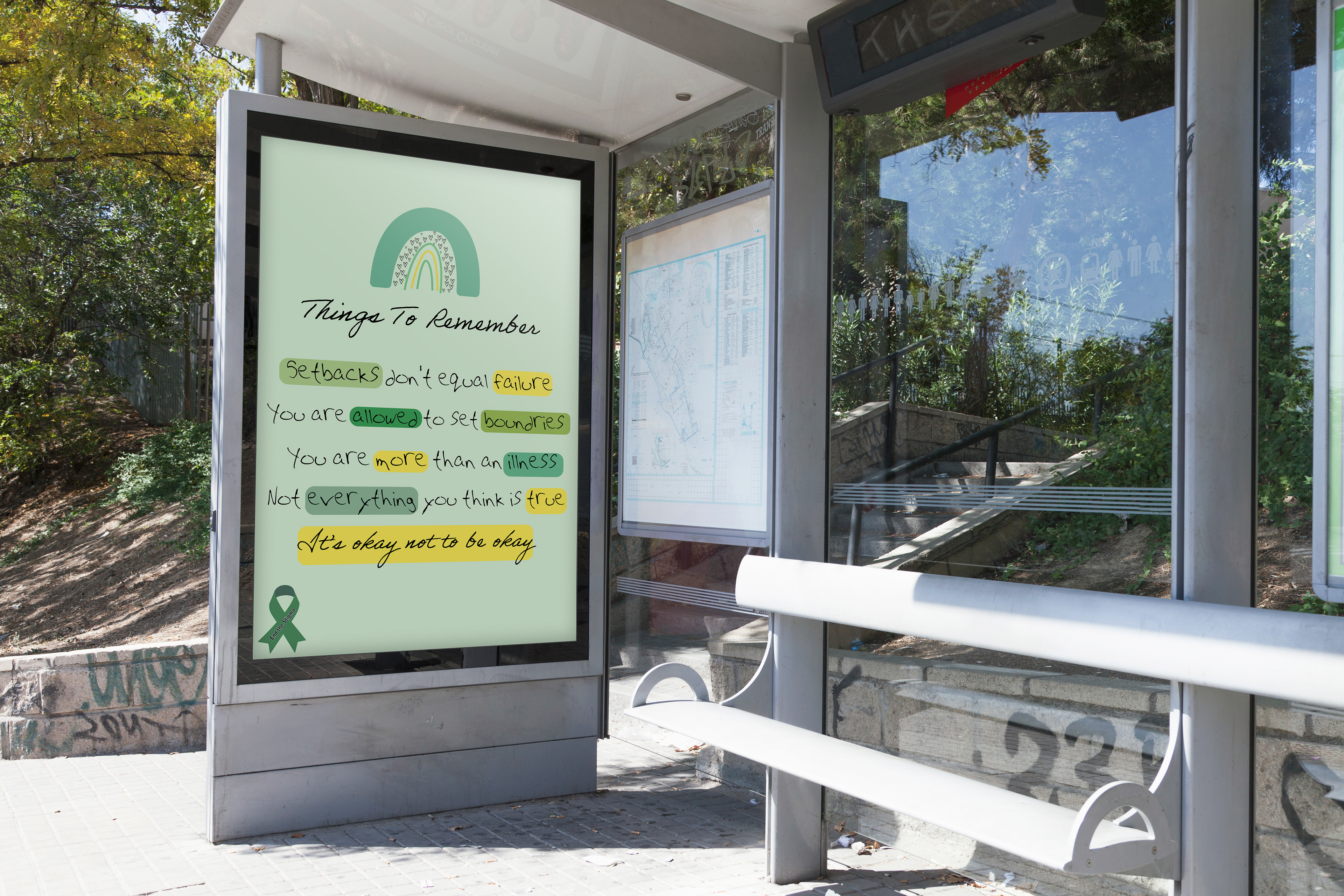 Bus stop ad
