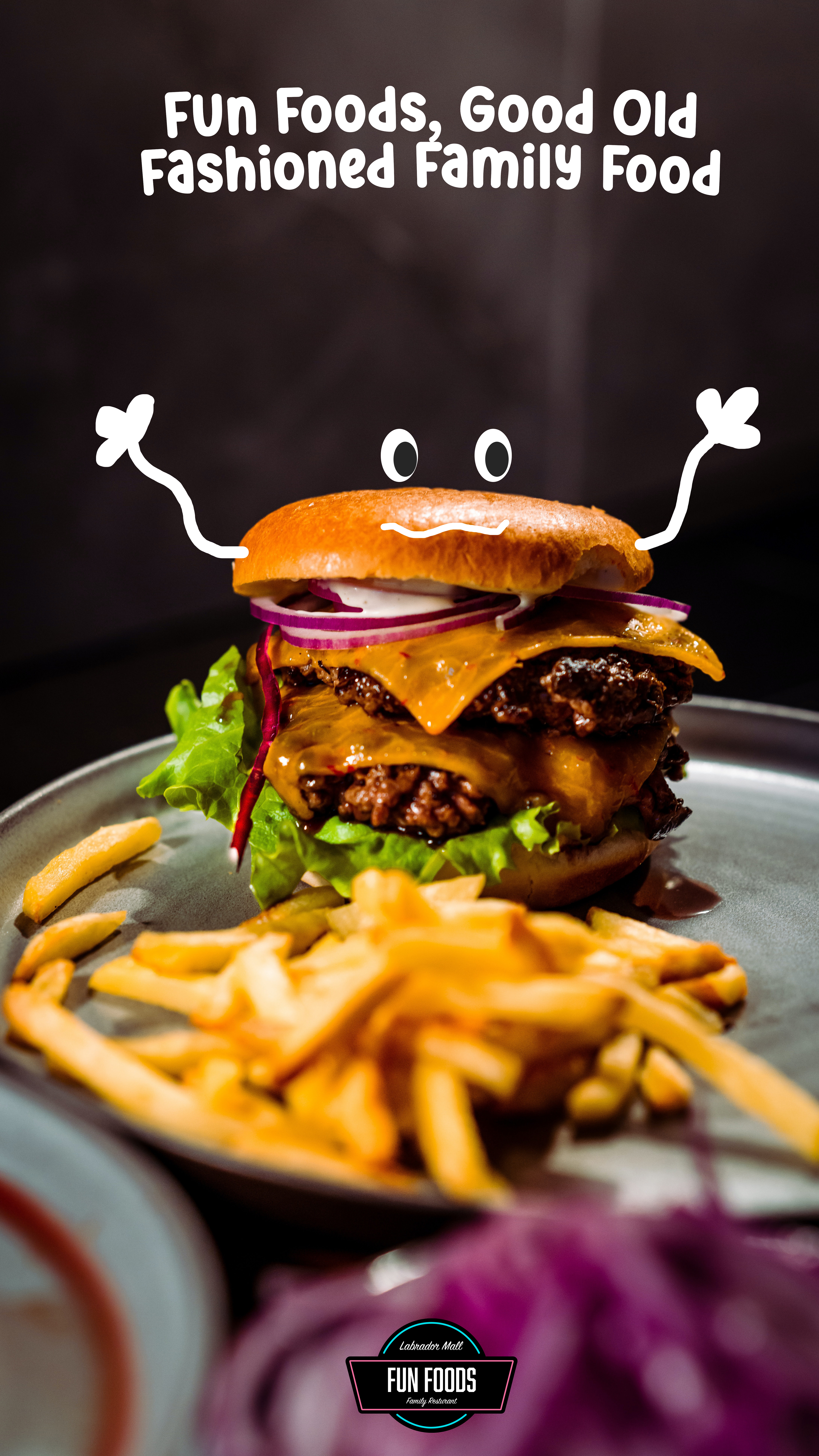 Happy deluxe burger friend