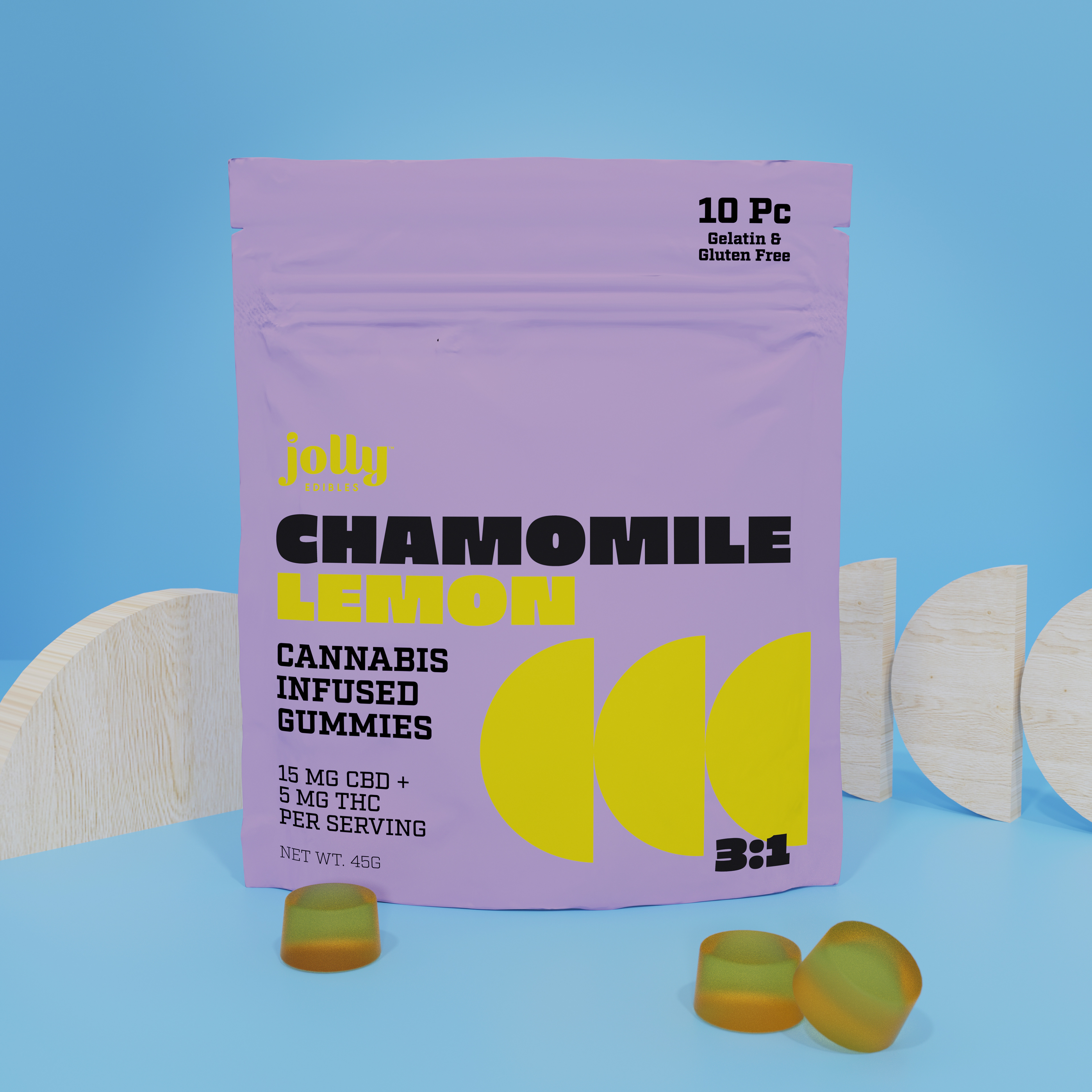 Jolly Edibles THC infused gummies packaging design and marketing