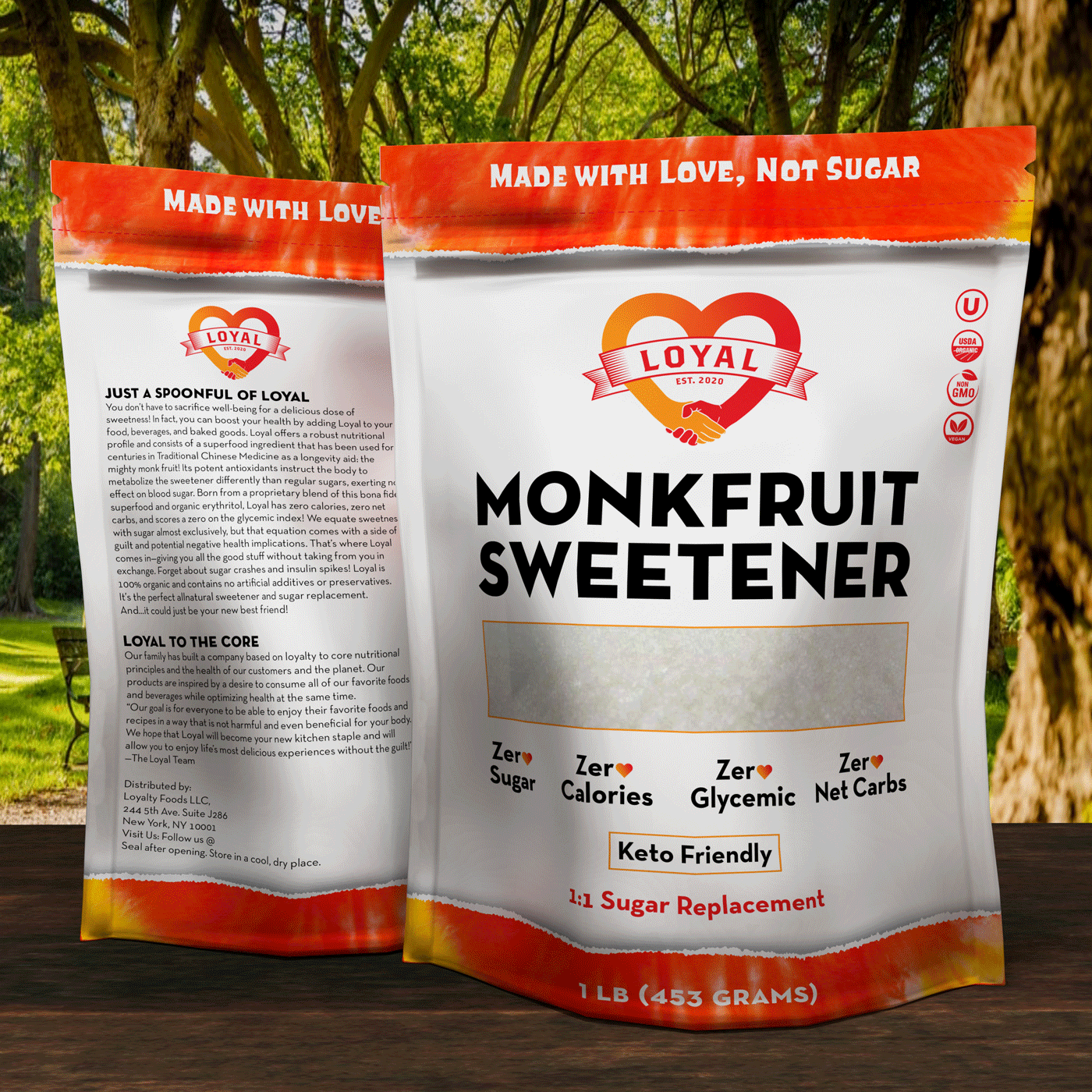 Loyal packaging design mockups
