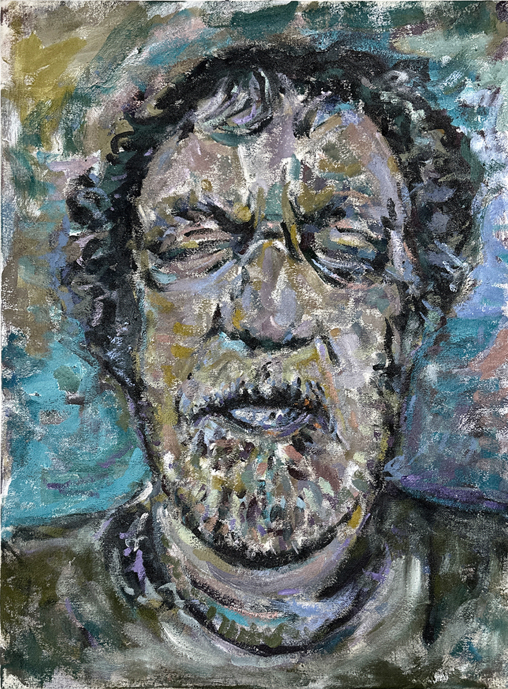Other Brother: acrylic on canvas, 18” x 24”, 2023