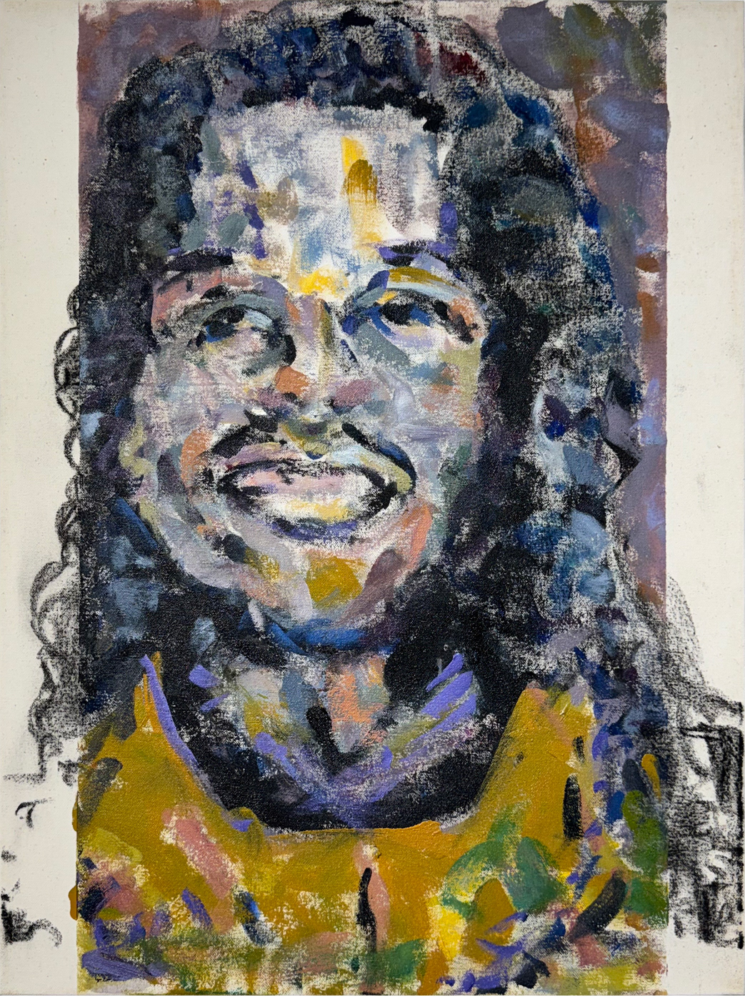 First Born: acrylic on canvas, 18” x 24”, 2023