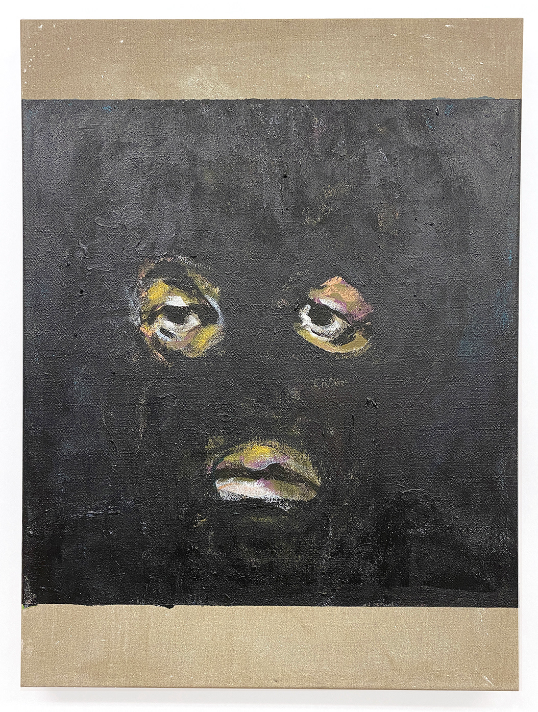 Anonymous _ X 1: acrylic on canvas; 18” x 24”, 2023