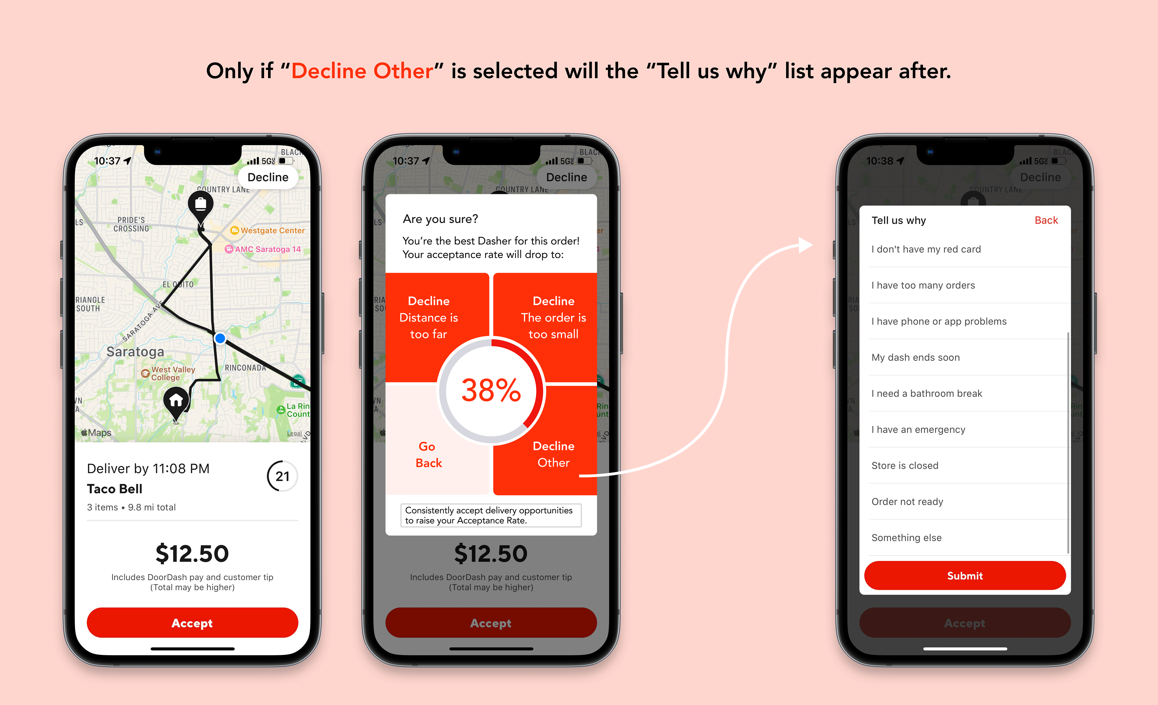 My DoorDash order manager redesign — a UX case study