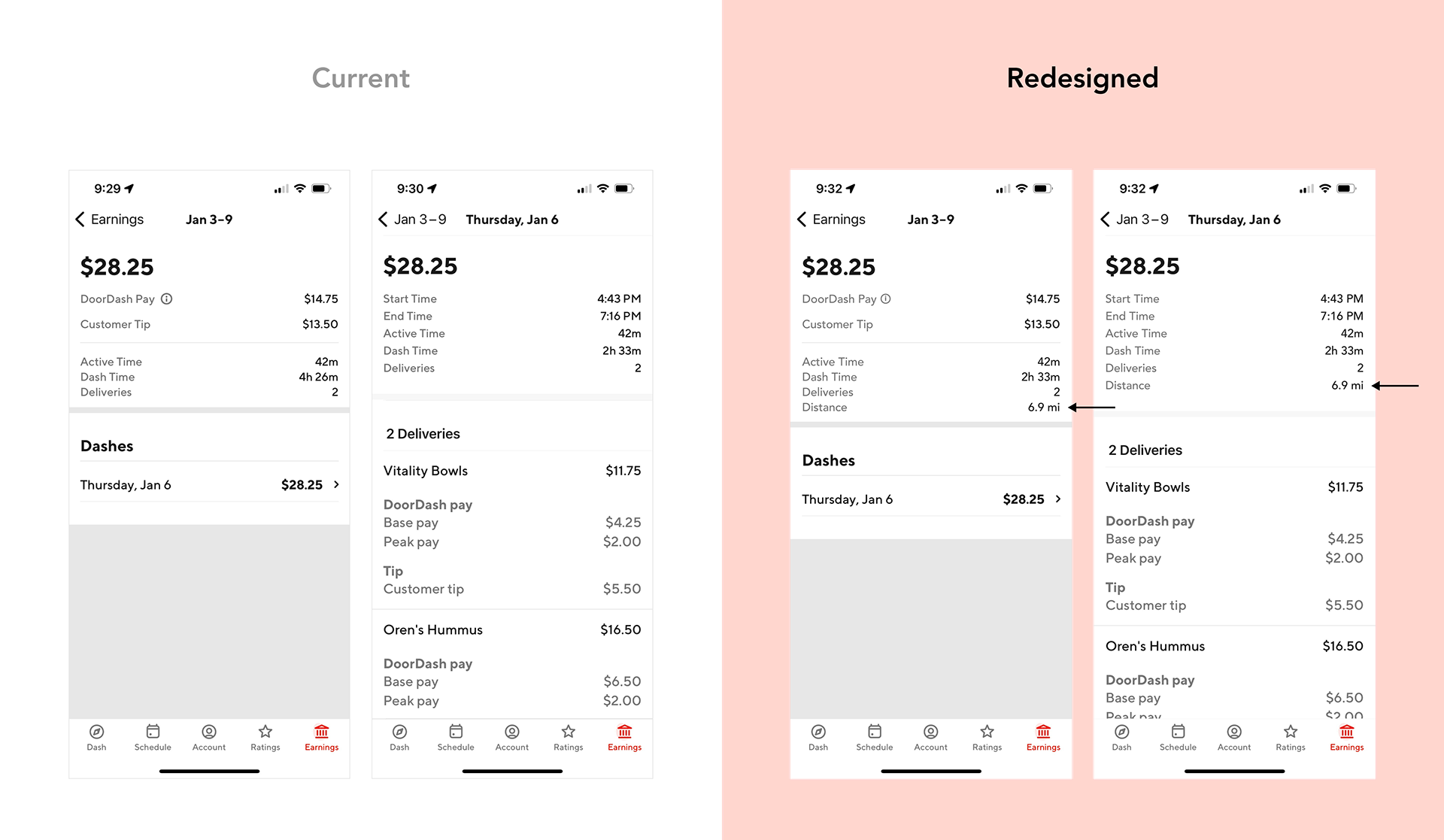 Raymond Banke - Dasher App Redesign Case Study
