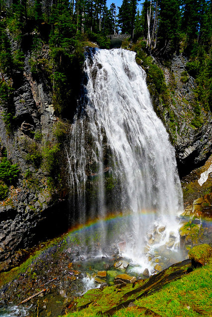 Narada Falls at Mount Rainier National Park in WA