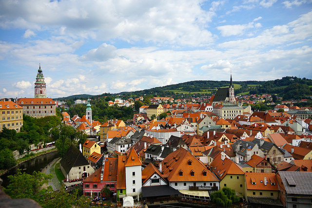 Český Krumlov Castle in Cesky Krumlov, Czech Republic