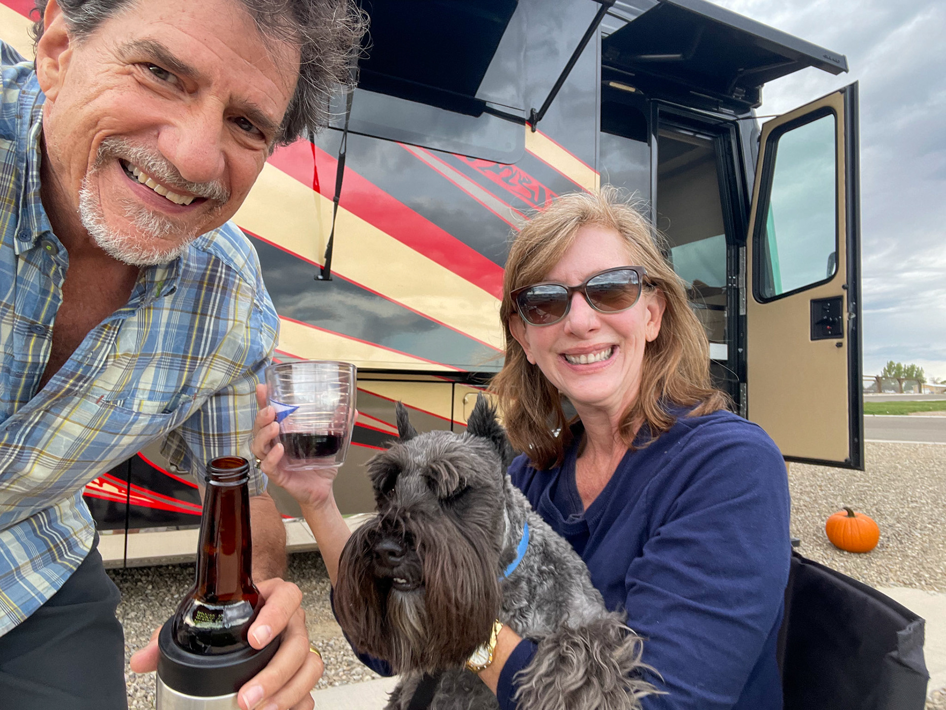 Relaxing on the patio