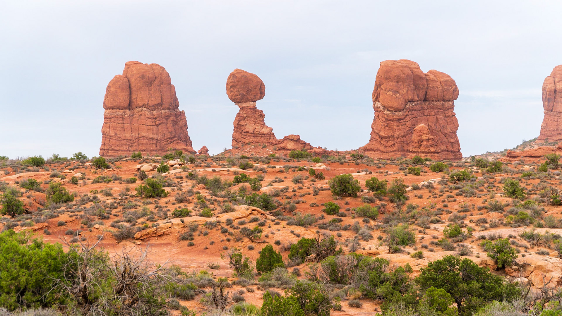 Balancing Rock at Arches National Park seem like they should fall down