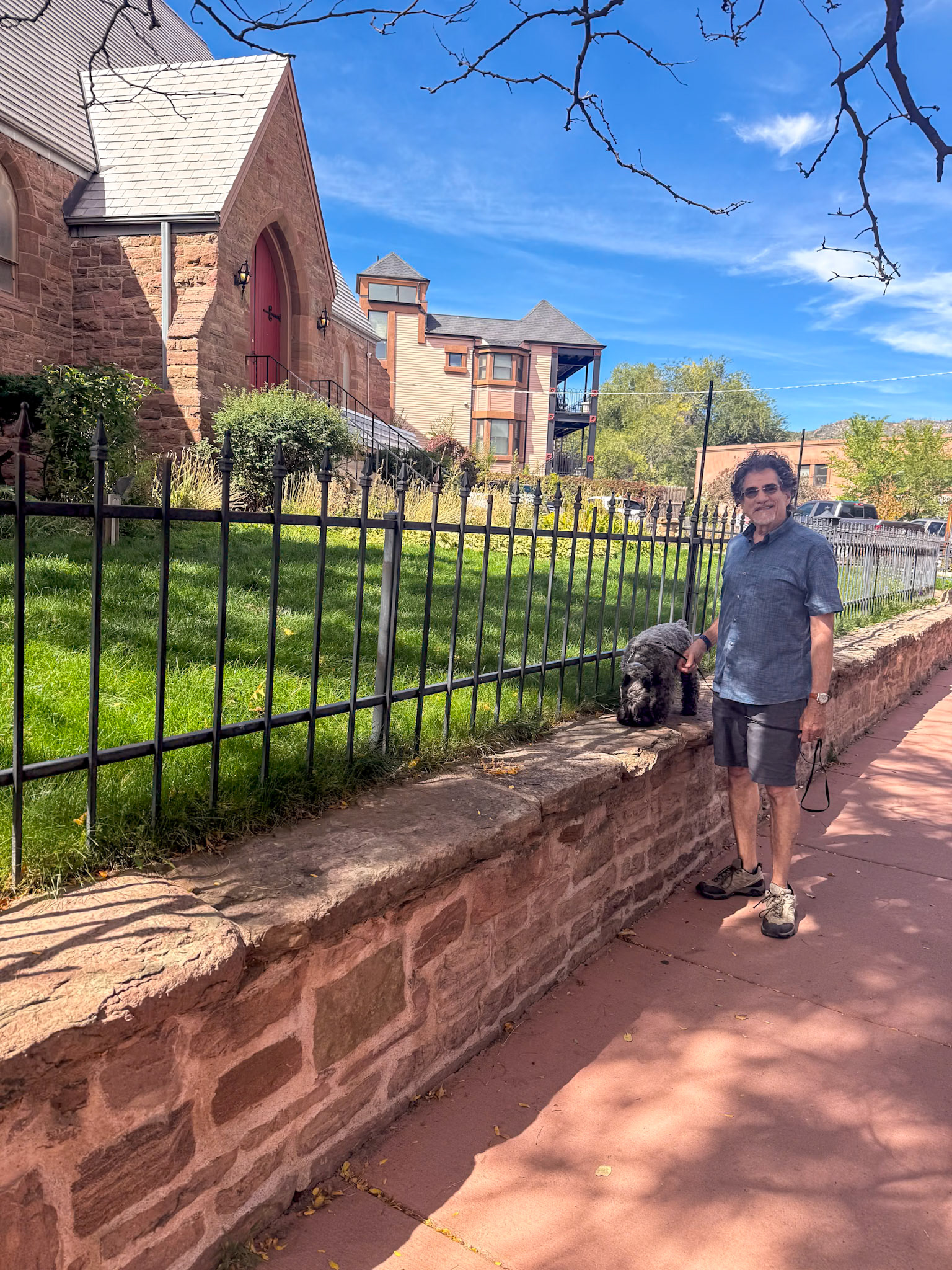 Tripp has no problem leaping on the ledge