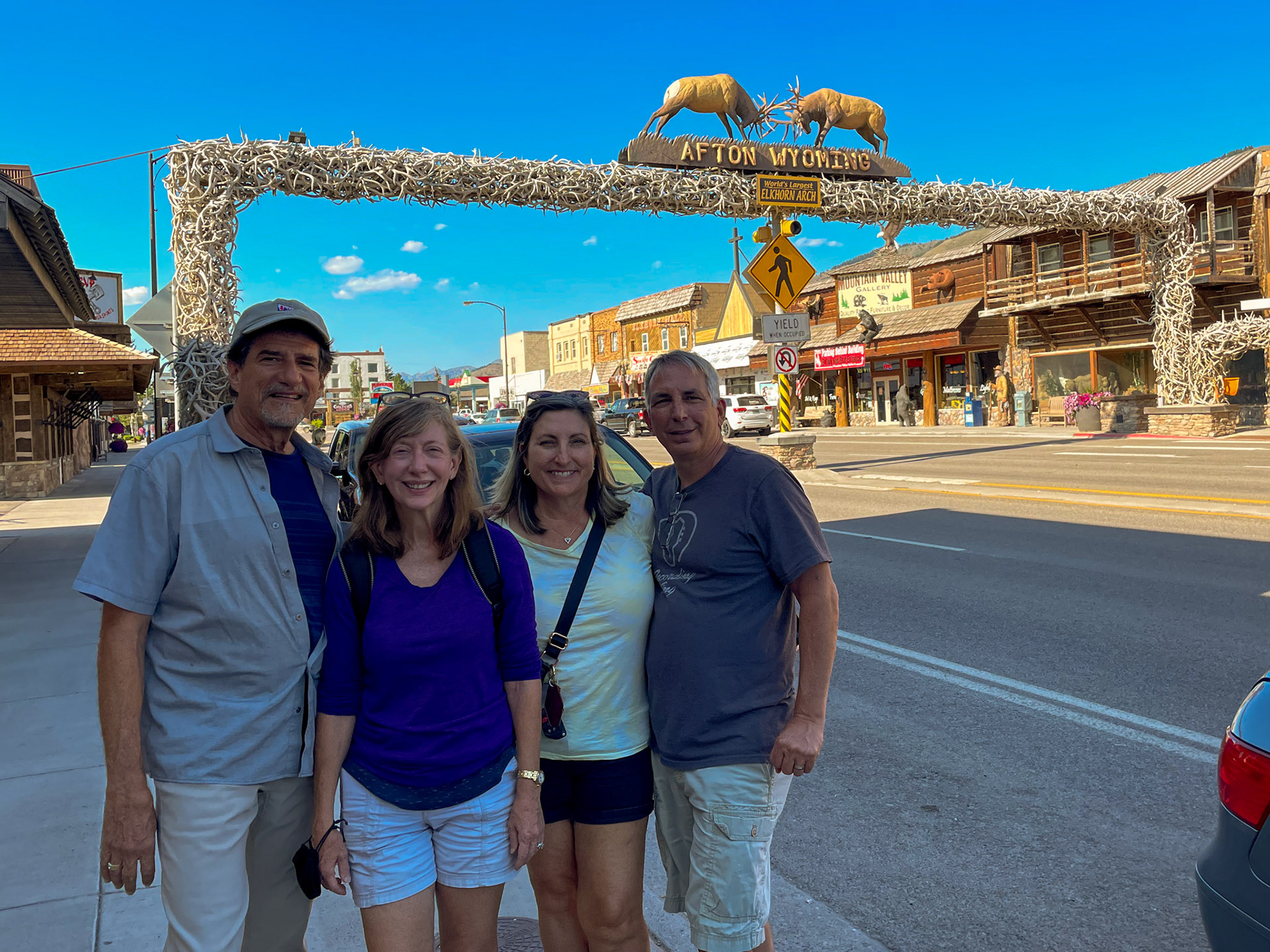 The antler arch over main street in Afton, WY