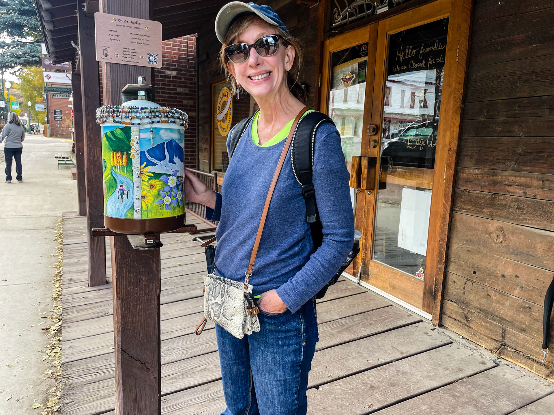 Be joyful! Tibetan prayer wheel