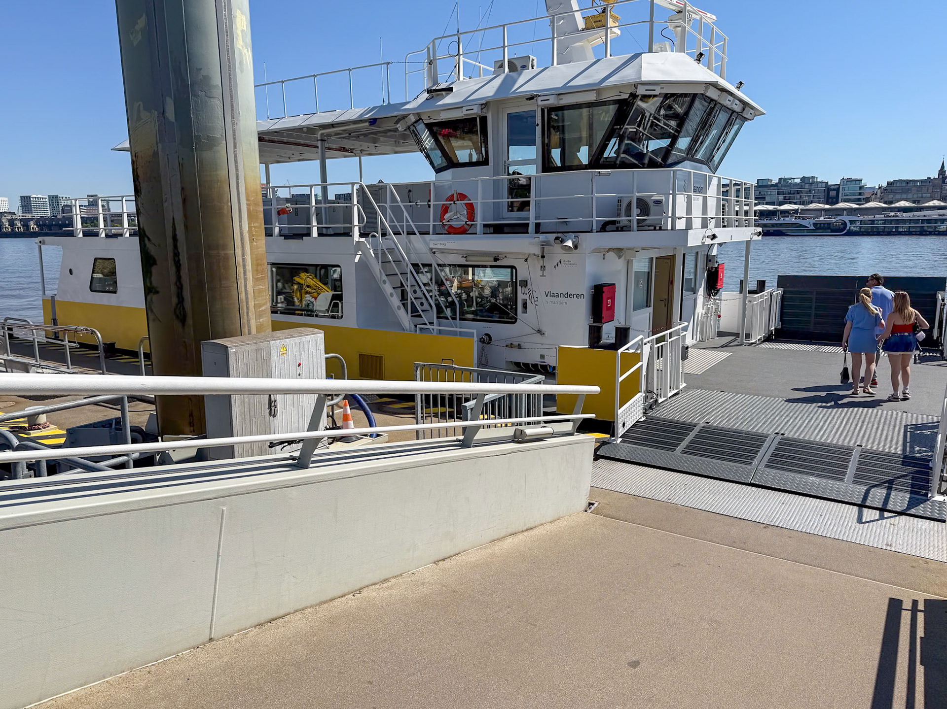 Our ferry back to Atwerp central square