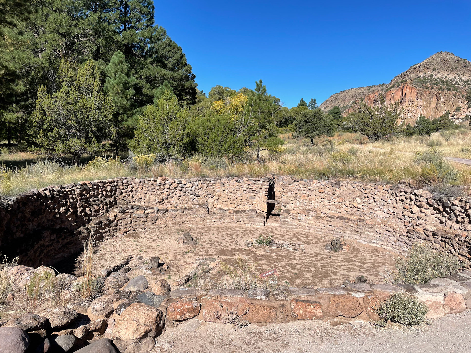 Anasazi ceremonial Kiva was the center of the community