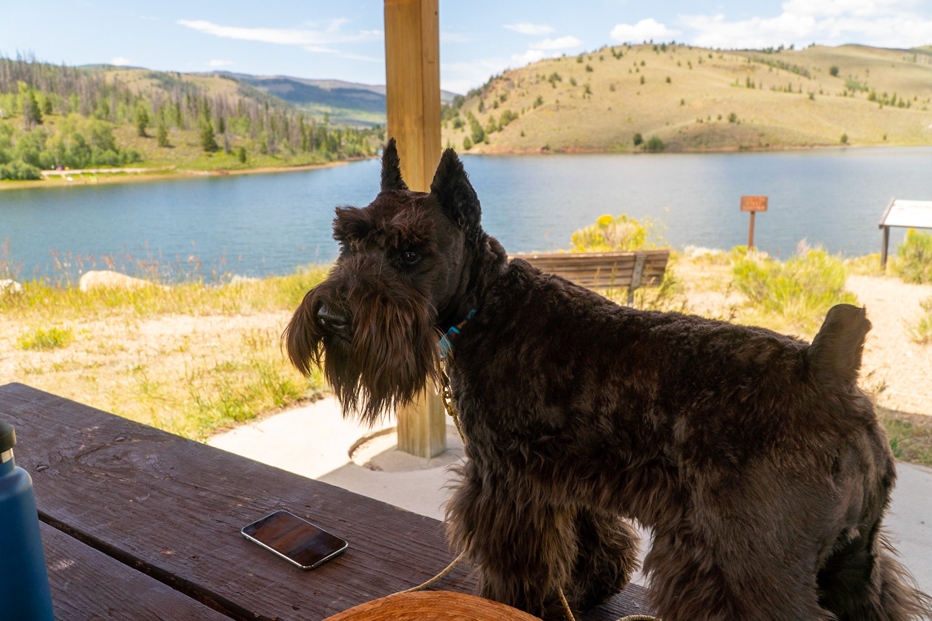 Picnic stop at Willow Creek Reservior