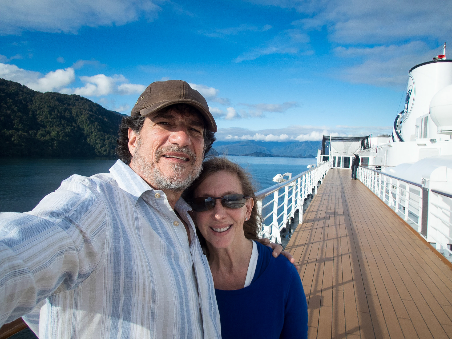 Upper deck of the Zaandam